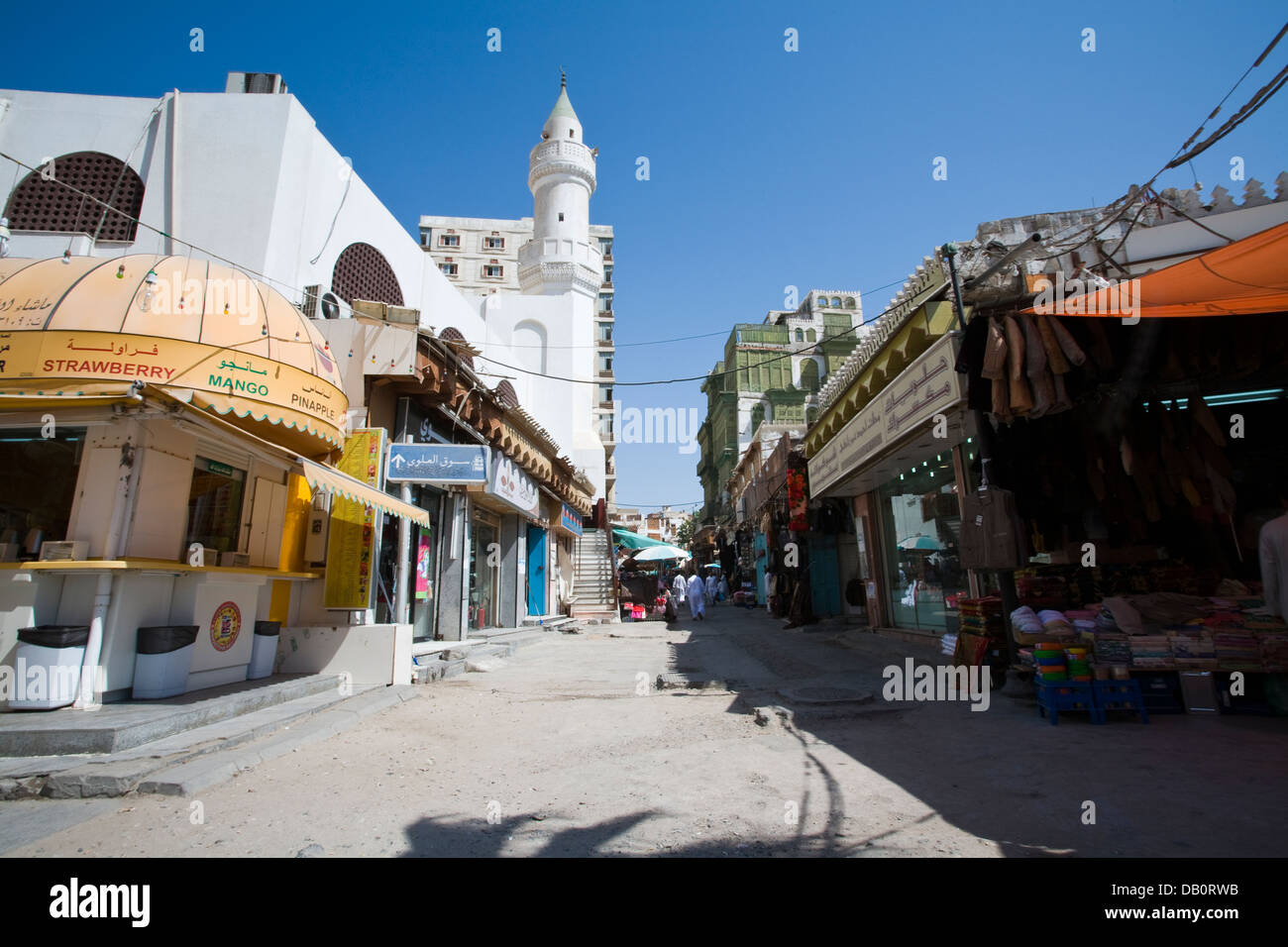 Souq al-Alawi market in Old Jeddah (Al-Balad), Jeddah, Saudi Arabia. Stock Photo