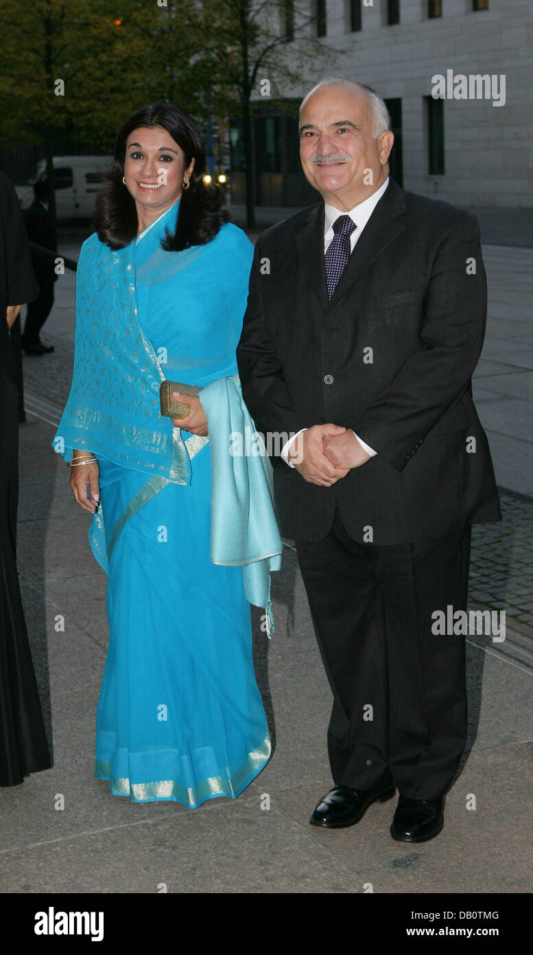 Prince Hassan of Jordan (R) and his wife Princess Sarvath of Jordan Stock  Photo - Alamy