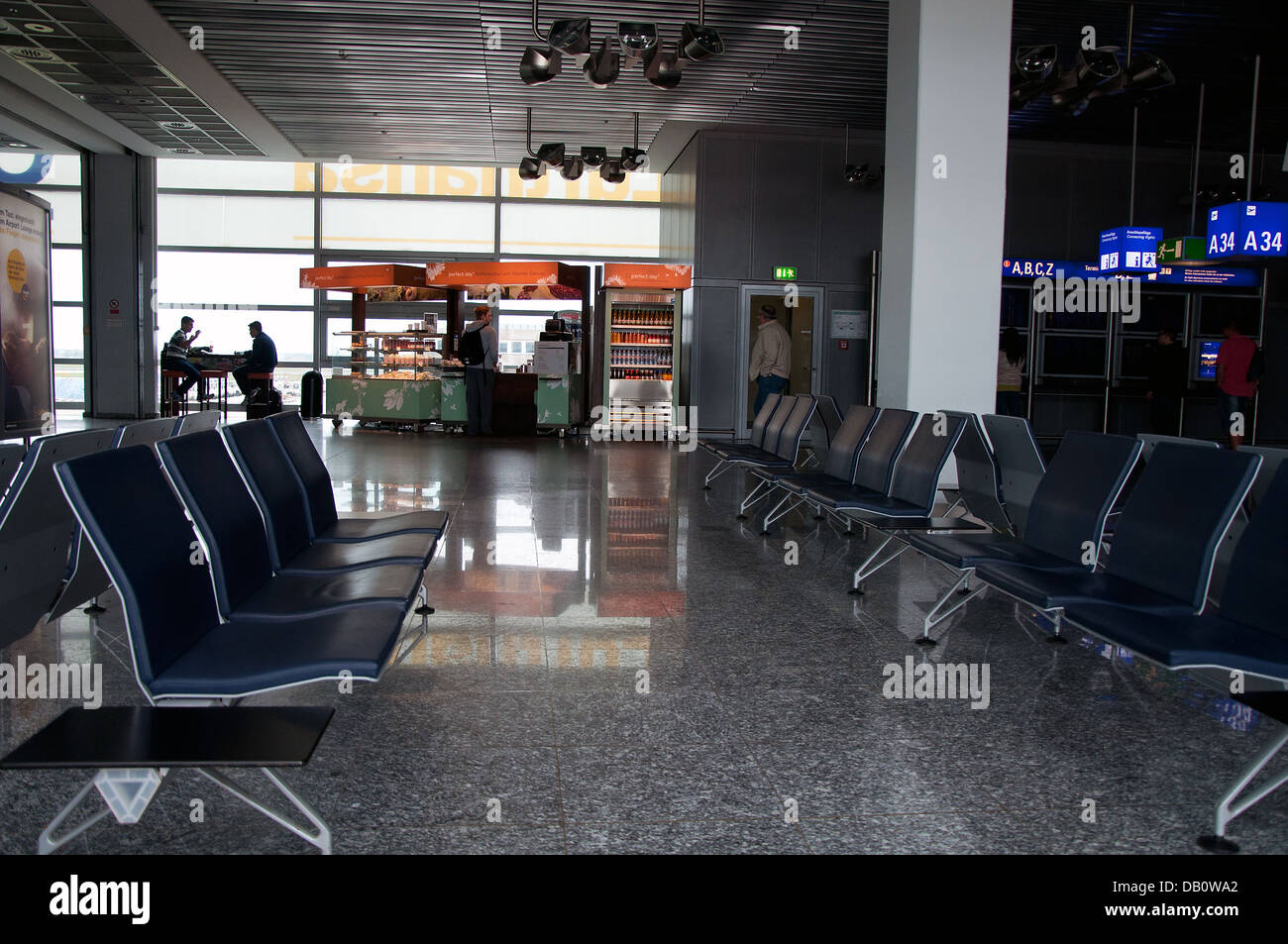 Frankfurt International Airport interior Stock Photo - Alamy