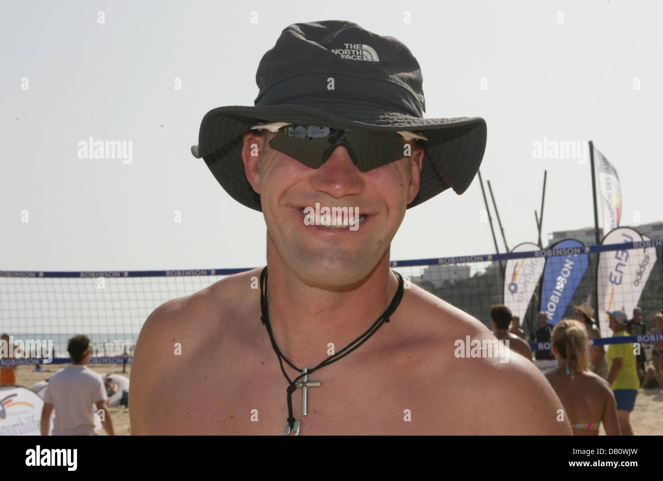 German rower Marcel Hacker enjoys himself at Esquinzo Playa beach of ...