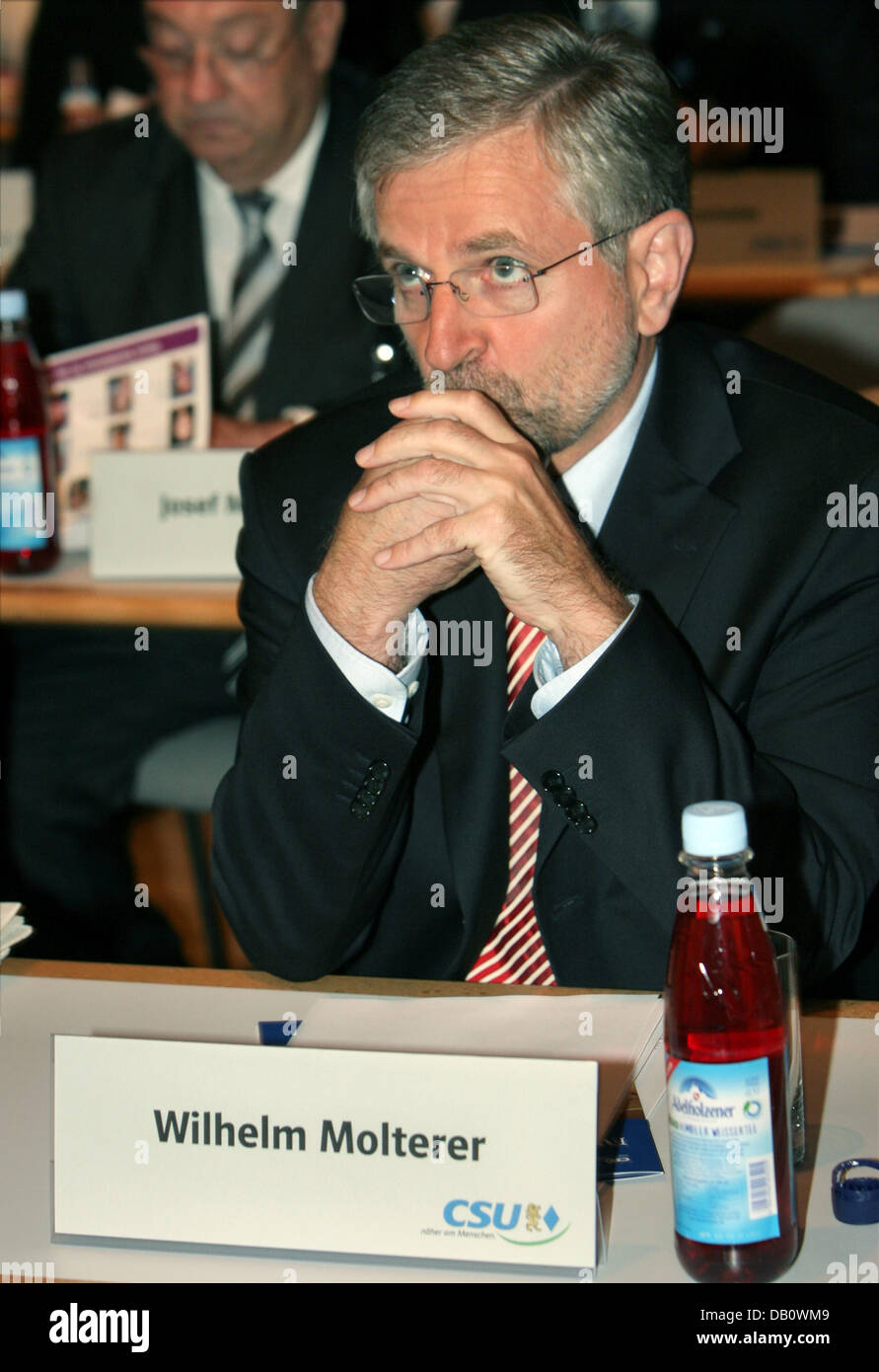 Austrian Vice-Chancellor Wilhelm Molterer attends the Christian Social