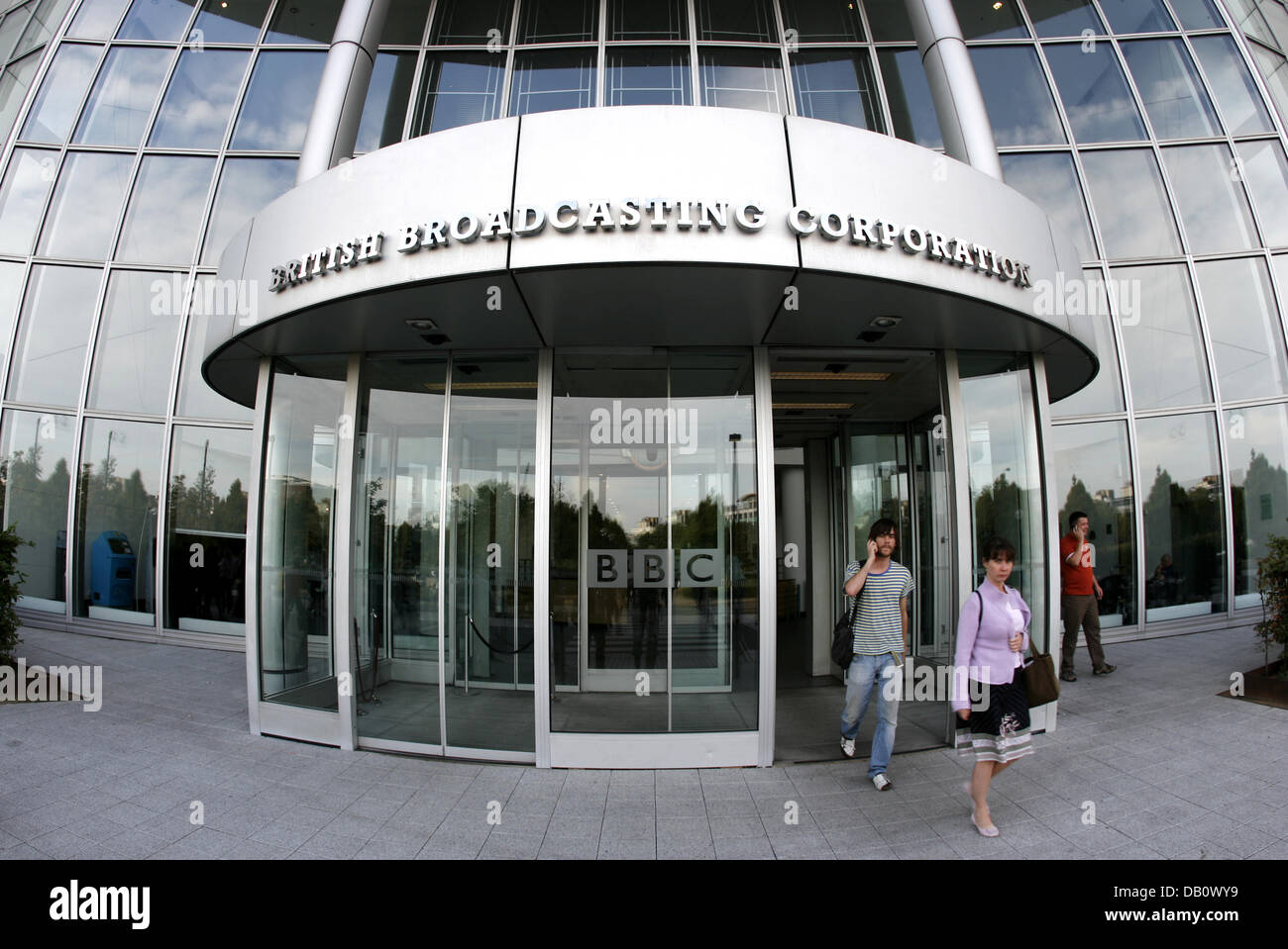 FILE - The piture shows the main entrance of the BBC headquarters in ...