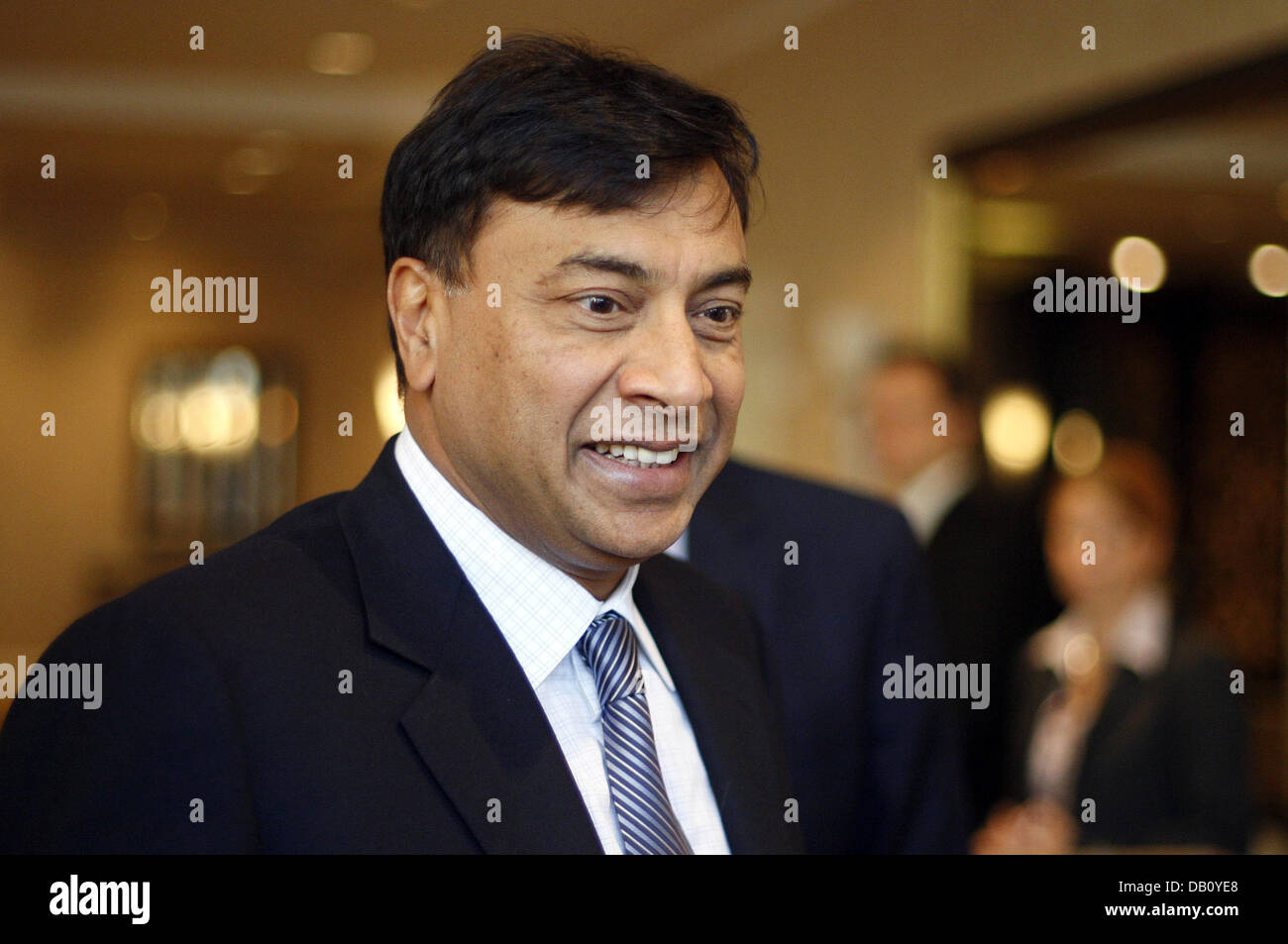 Steel Tycoon Lakshmi Mittal R Along Editorial Stock Photo - Stock Image