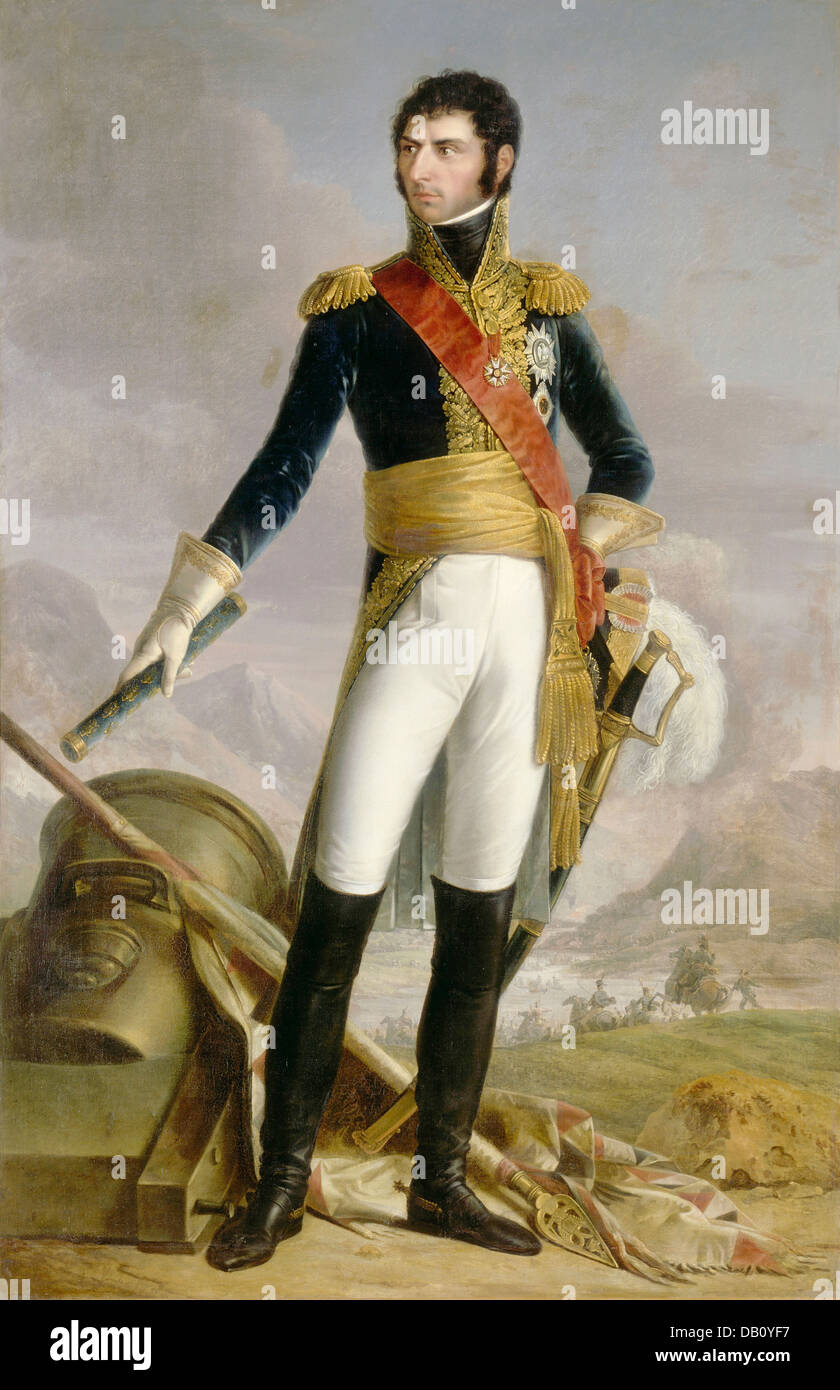 JEAN BERNADOTTE (1763-1844) as King of Sweden and a Marshal of France in 1818 Stock Photo