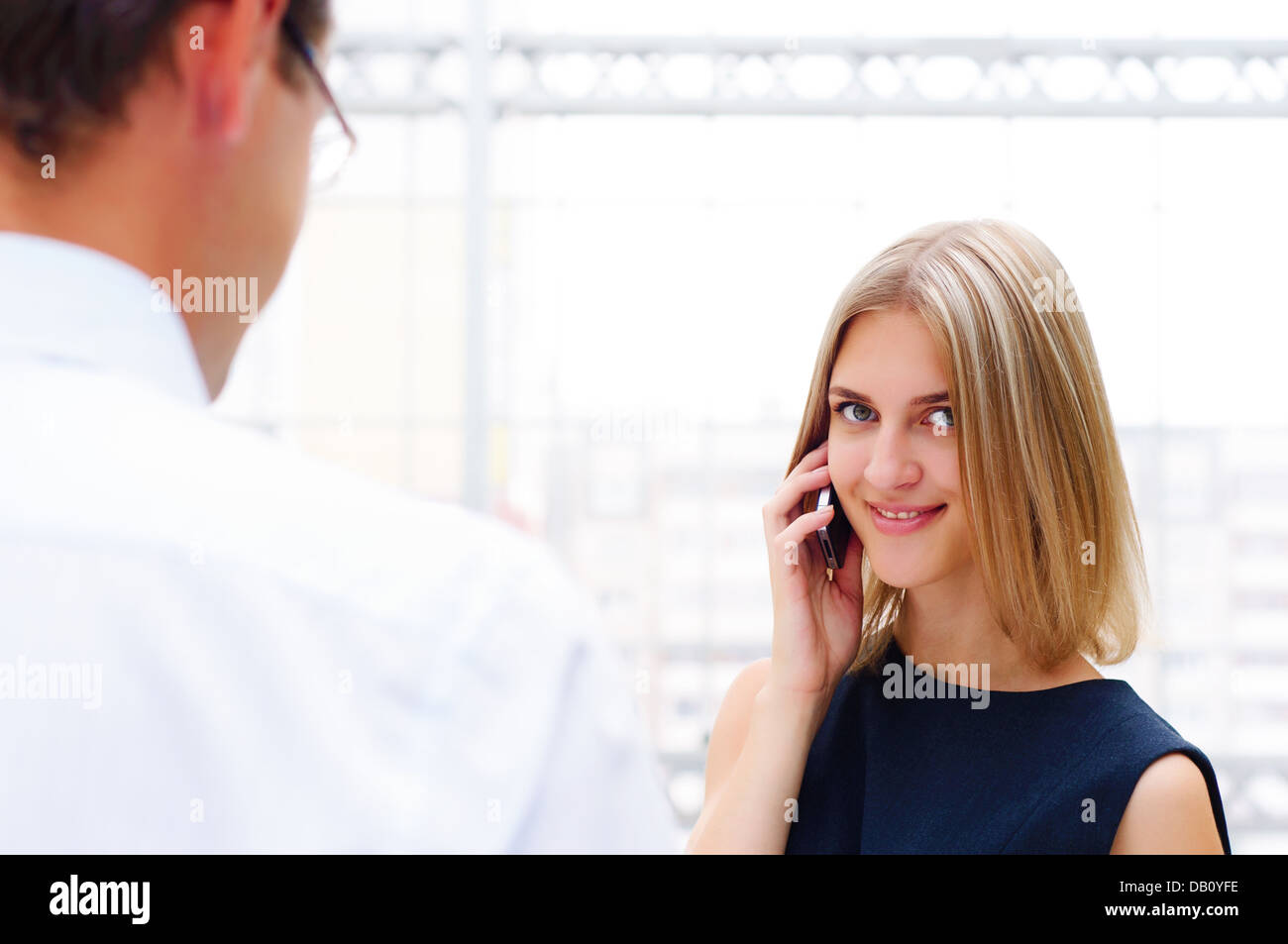 Portrait business man woman hi-res stock photography and images - Alamy