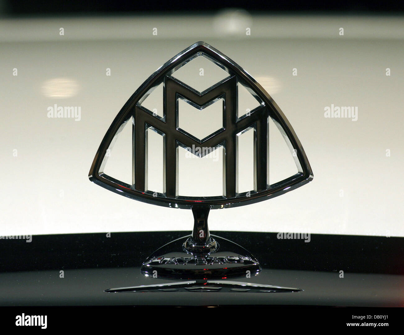 The logo of luxury car manufacturer Maybach pictured at the 62nd