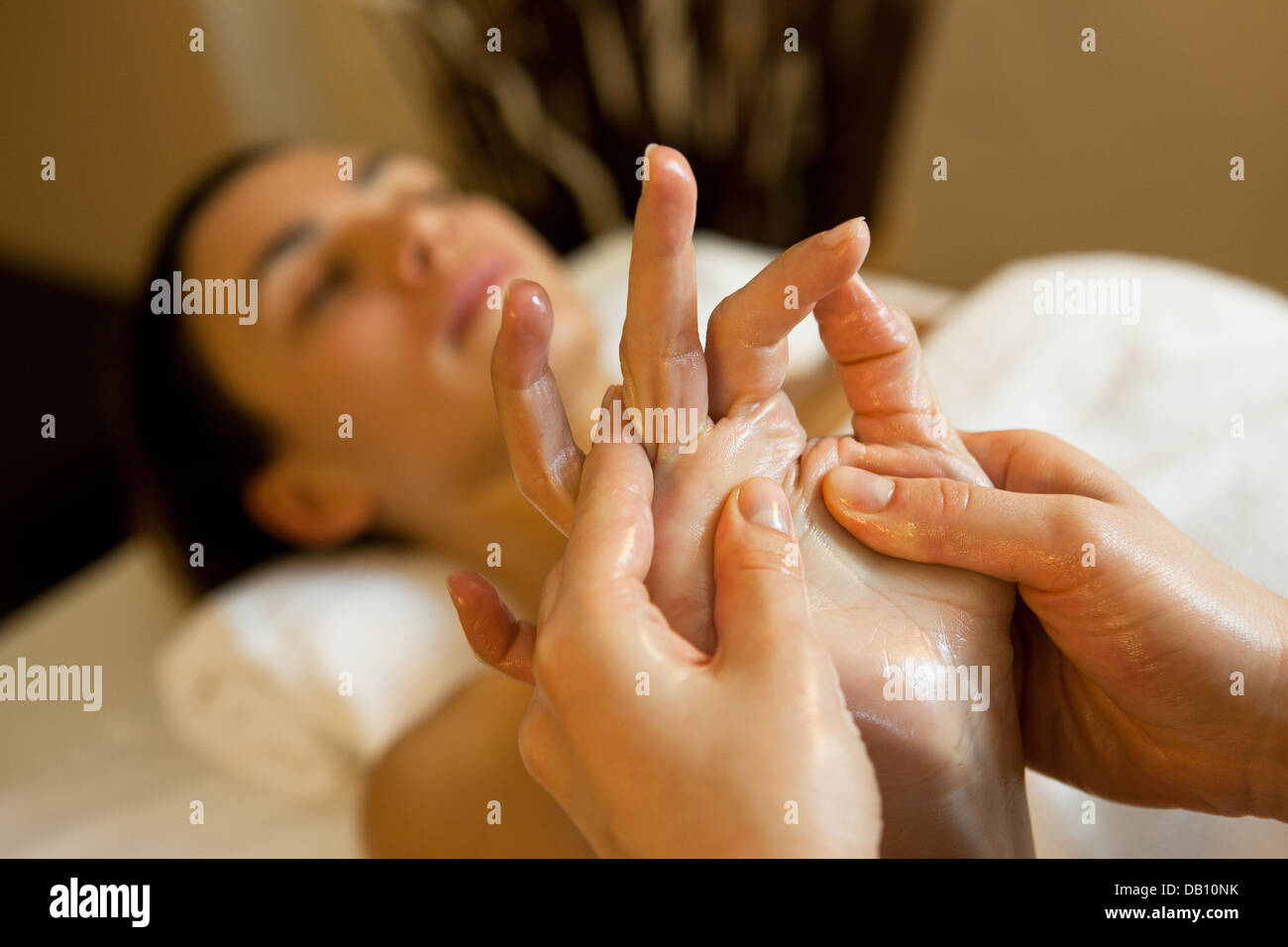 Massage hands hi-res stock photography and images - Alamy