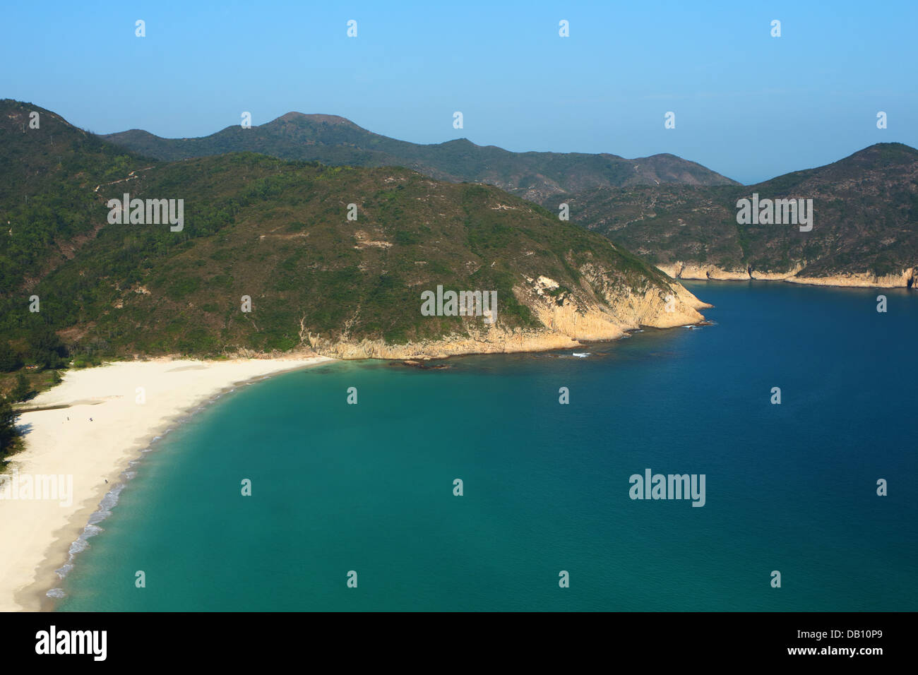beach with blue sky and sea Stock Photo - Alamy