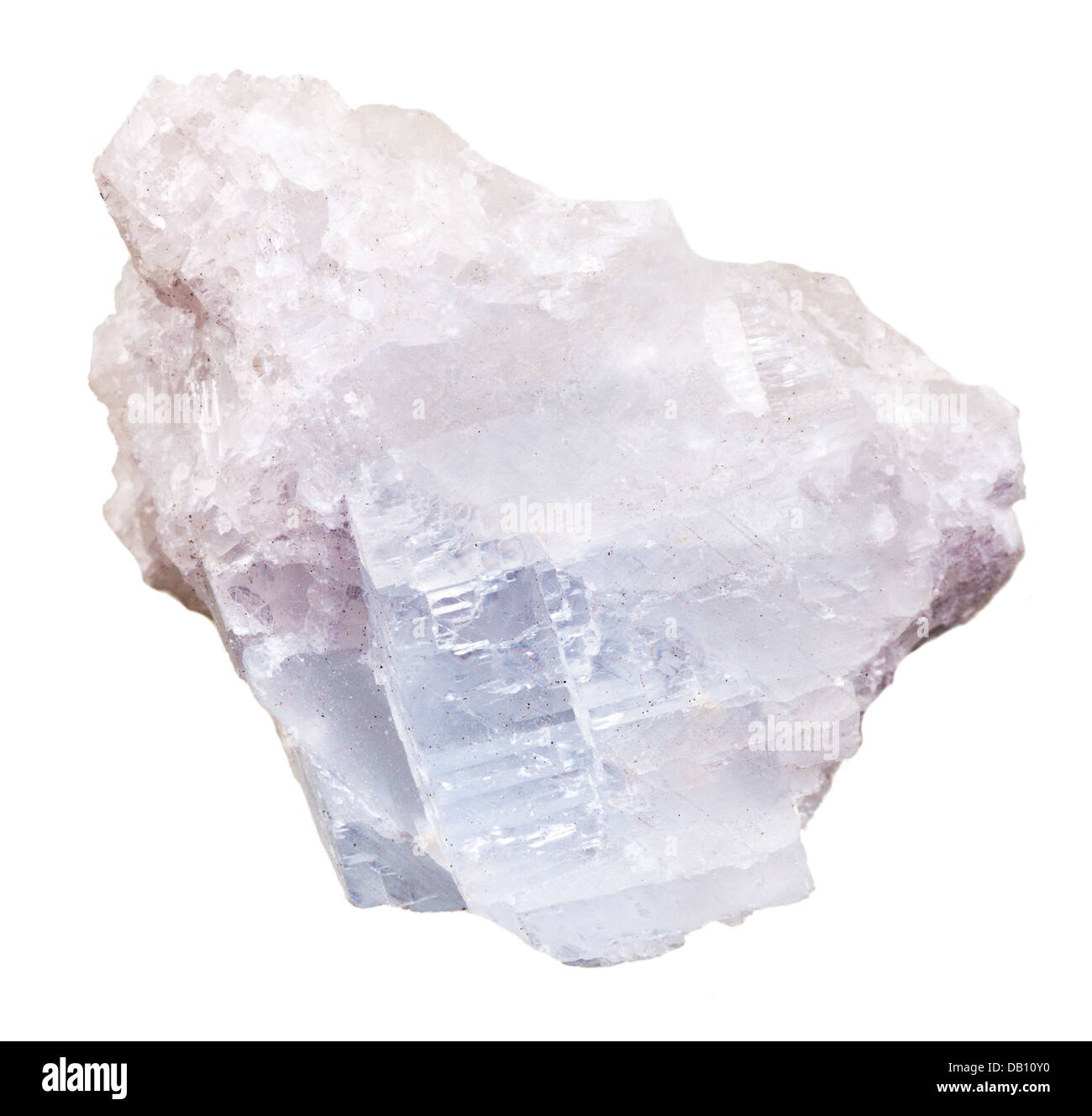 crystalline magnesite mineral isolated on white background Stock Photo