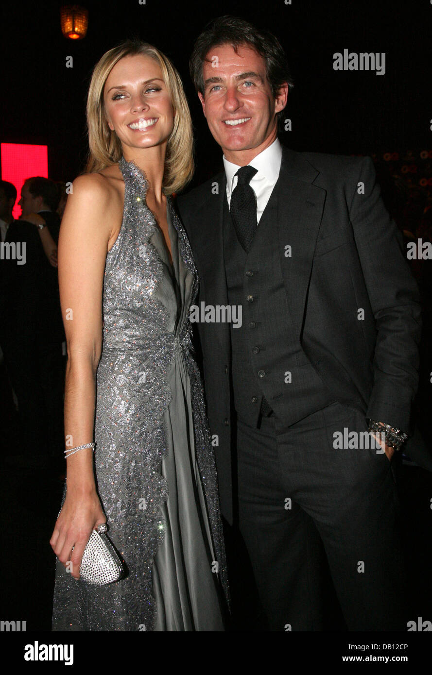 Fortune heir Tim Jefferies and his girlfriend, Malin Johansson, pose during the gala event for the presentation the ?Men of the Year 2007? prizes in Munich, Germany, 25 October