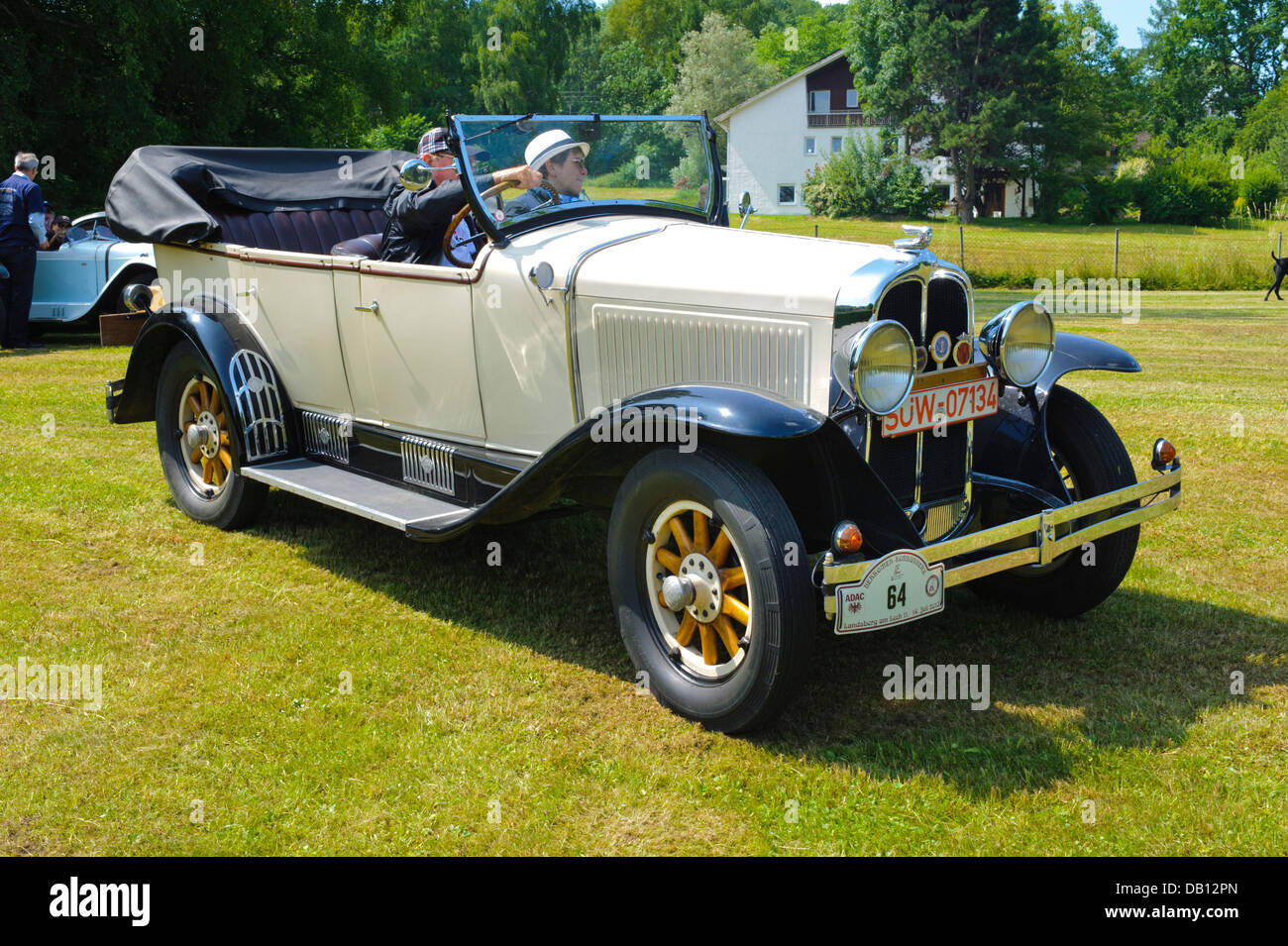Pontiac open Tourer, built at year 1929, photo taken on July 13, 2013 in Landsberg, Germany Stock Photo