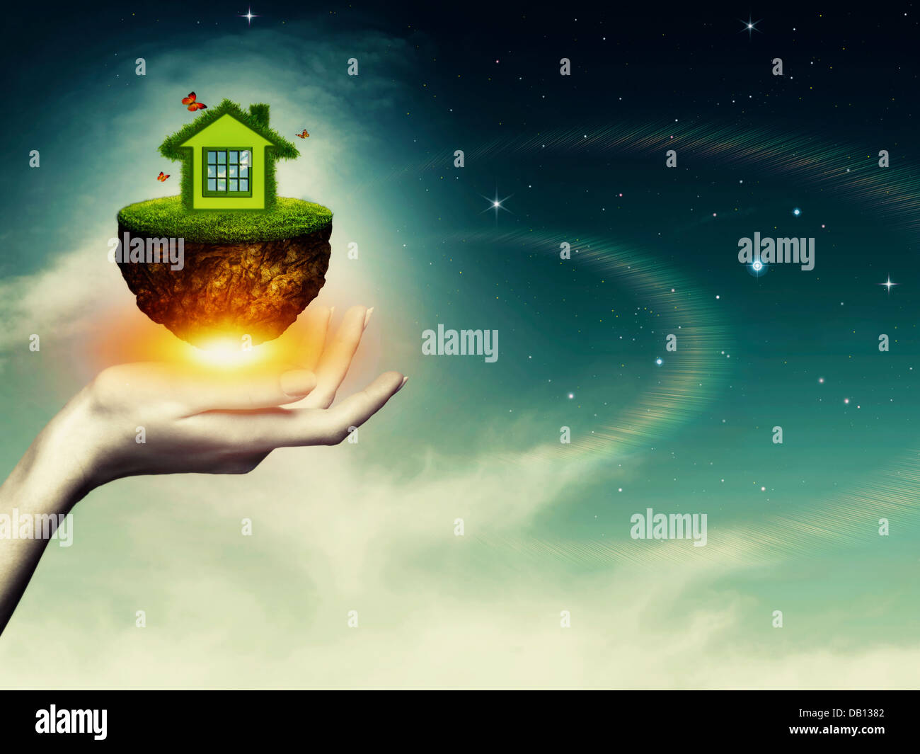 Whole world in your hands, abstract environmental backgrounds Stock ...
