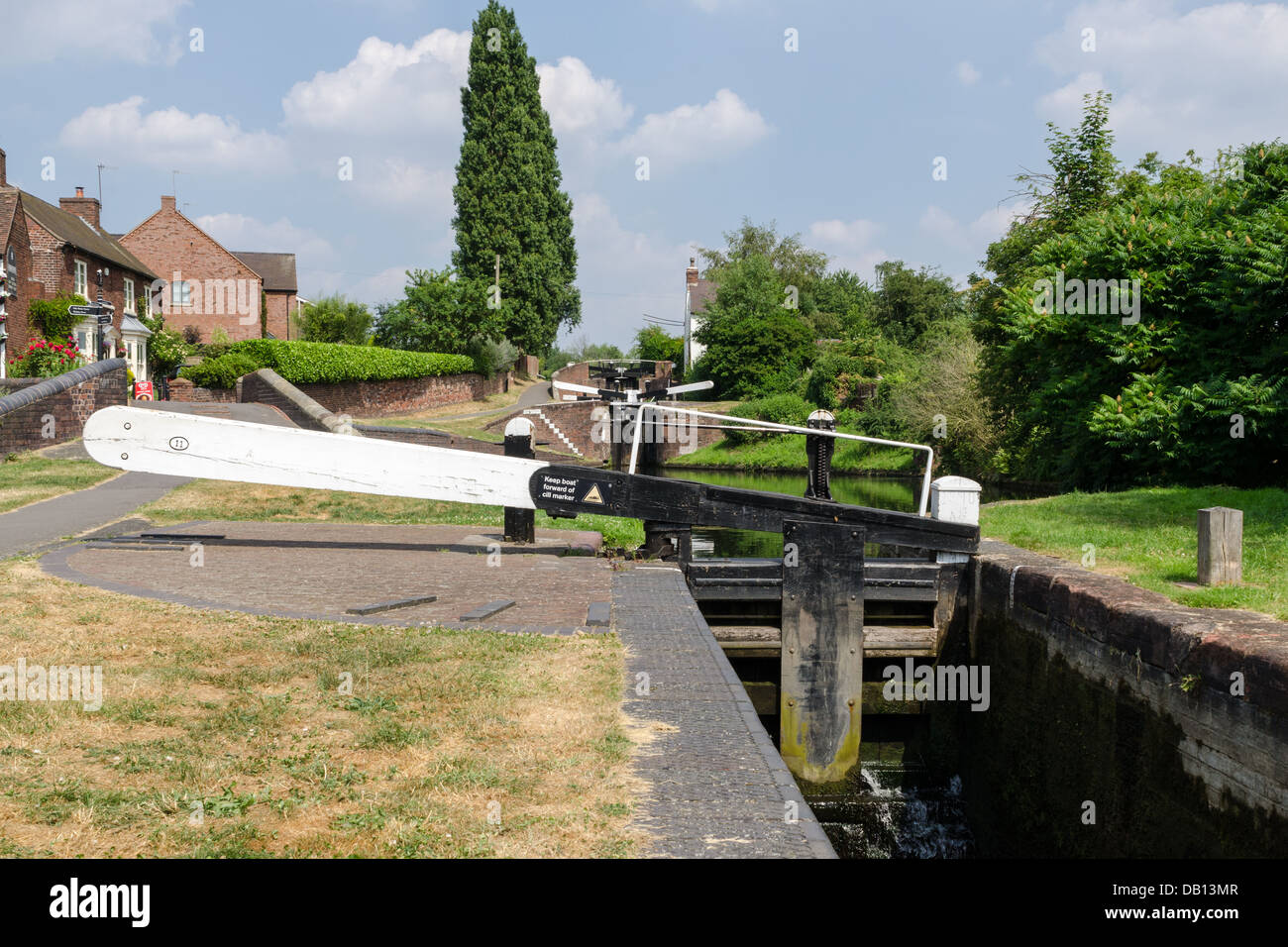 Stourbridge Canal at Wordsley which links the Staffordshire and