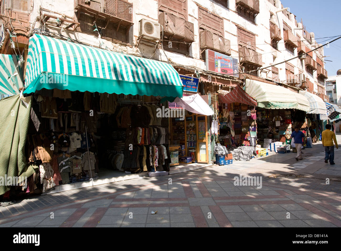 Souq al-Alawi market in Old Jeddah (Al-Balad), Jeddah, Saudi Arabia. Stock Photo