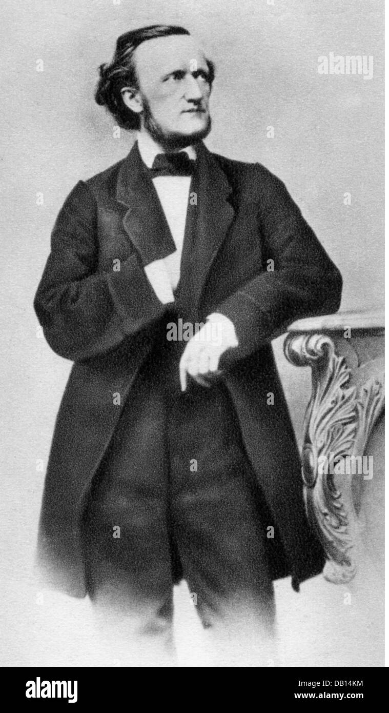 Wagner, Richard, 22.5.1813 - 13.2.1883, German composer, half length, Munich, 1864, Stock Photo