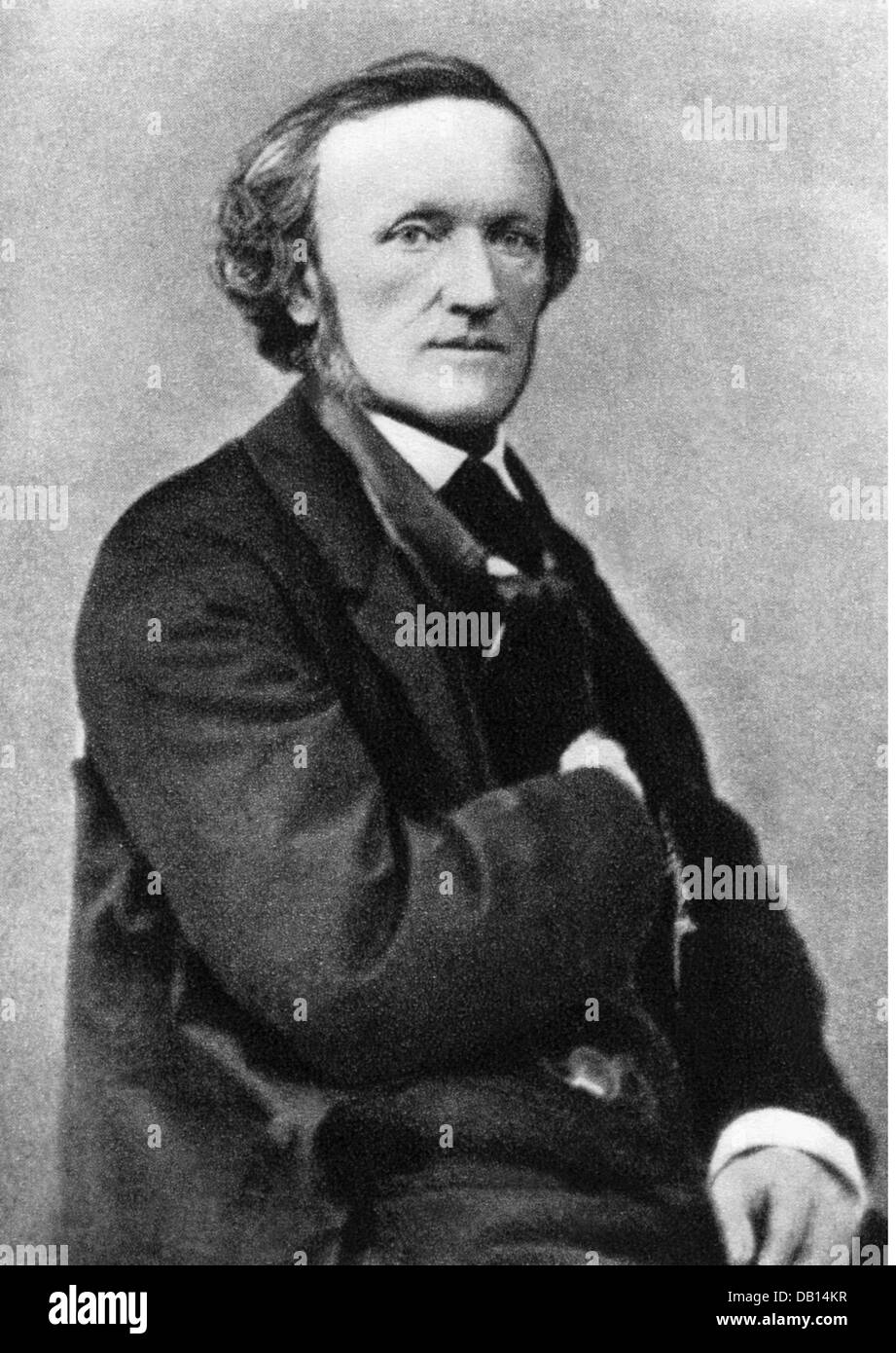 Wagner, Richard, 22.5.1813 - 13.2.1883, German composer, half length, circa 1865, Stock Photo
