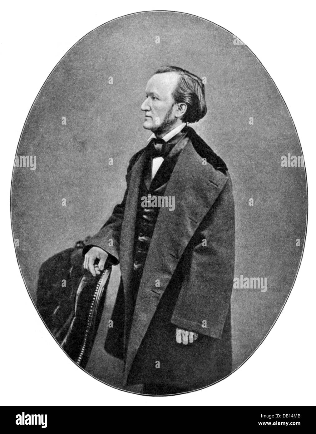 Wagner, Richard, 22.5.1813 - 13.2.1883, German composer, half length, Brussels, 1860, Stock Photo