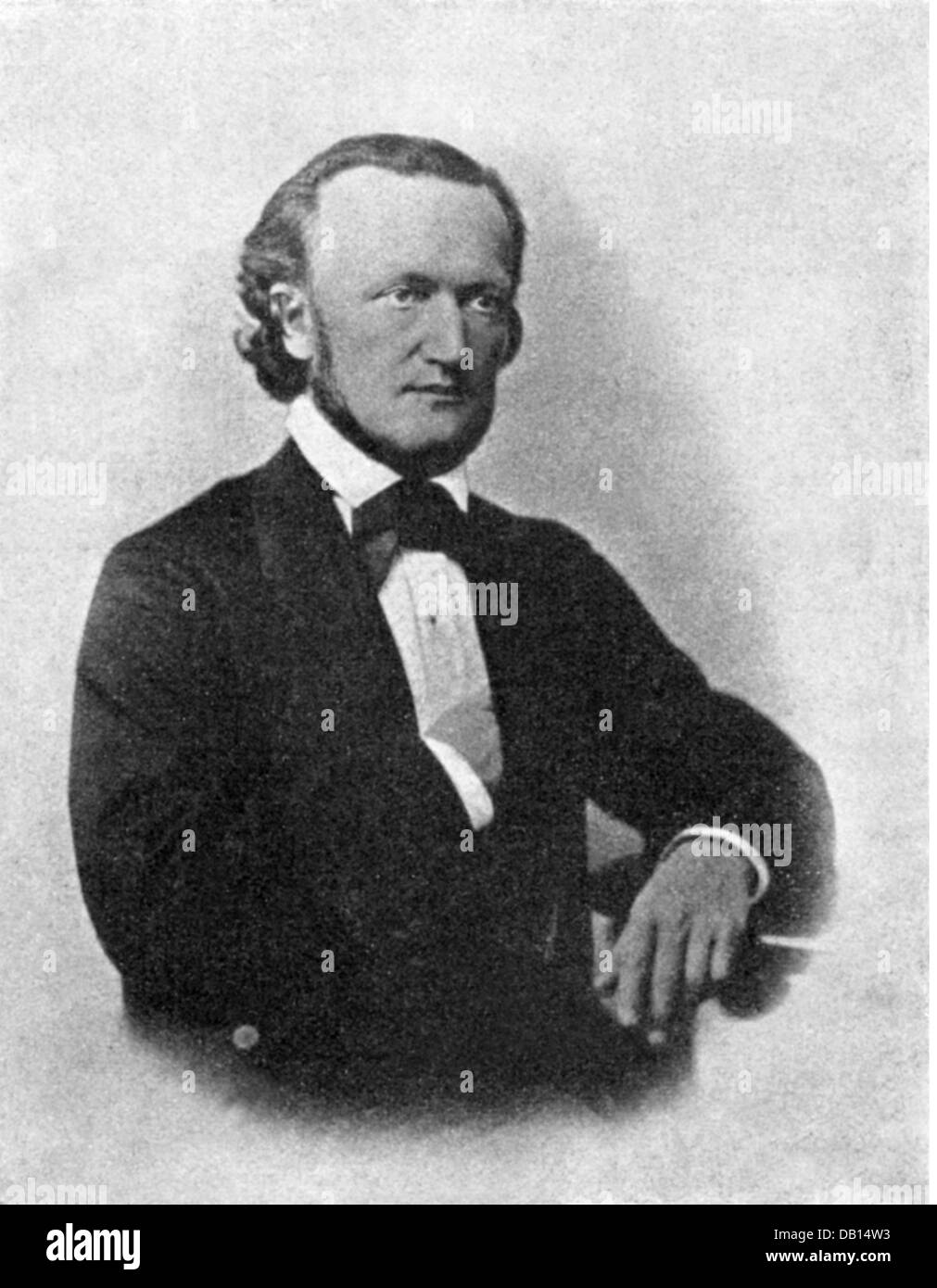 Wagner, Richard, 22.5.1813 - 13.2.1883, German composer, half length, St. Petersburg, 1863, Stock Photo