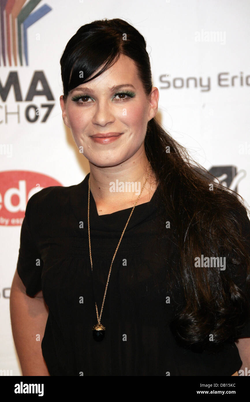 German actress Franka Potente poses as she arrives on the red carpet ...