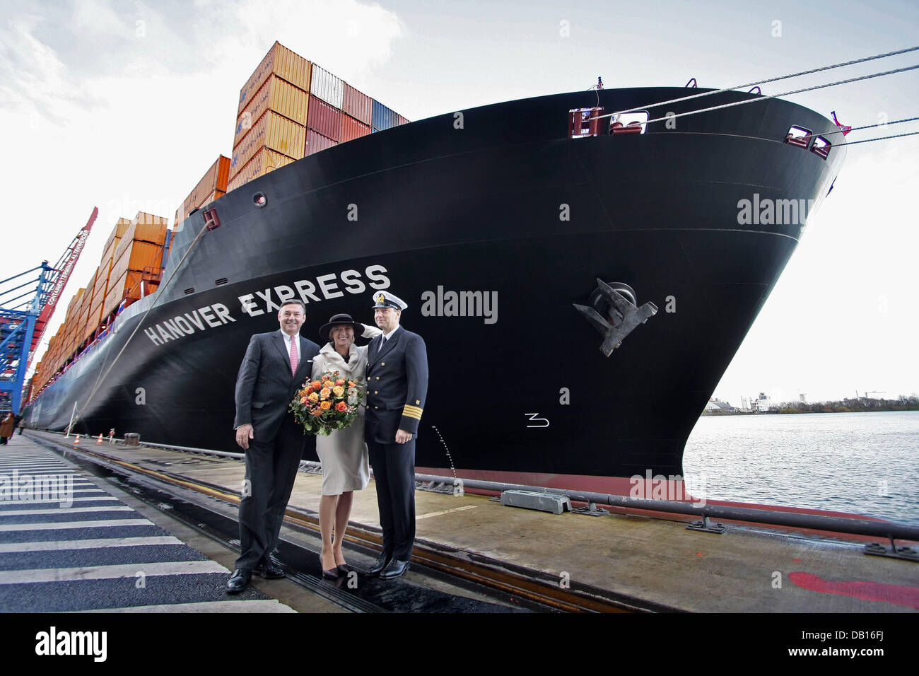 Ceo Of Hapag Lloyd Ag Michael Behrend Godmother Gabriele Frenzel Stock Photo Alamy