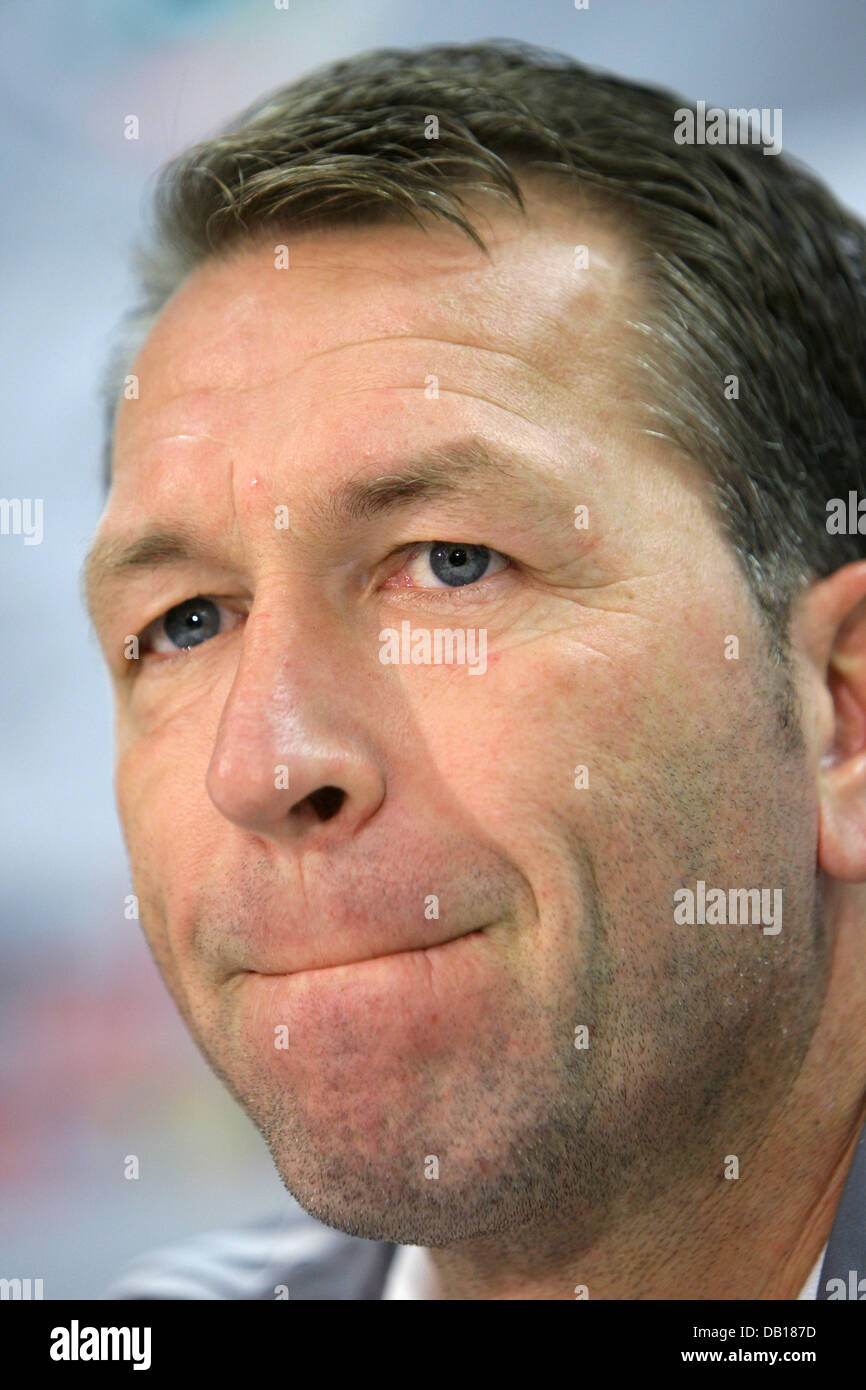 Andreas Koepke goalkeeping coach of the German national soccer team is pictured during a press