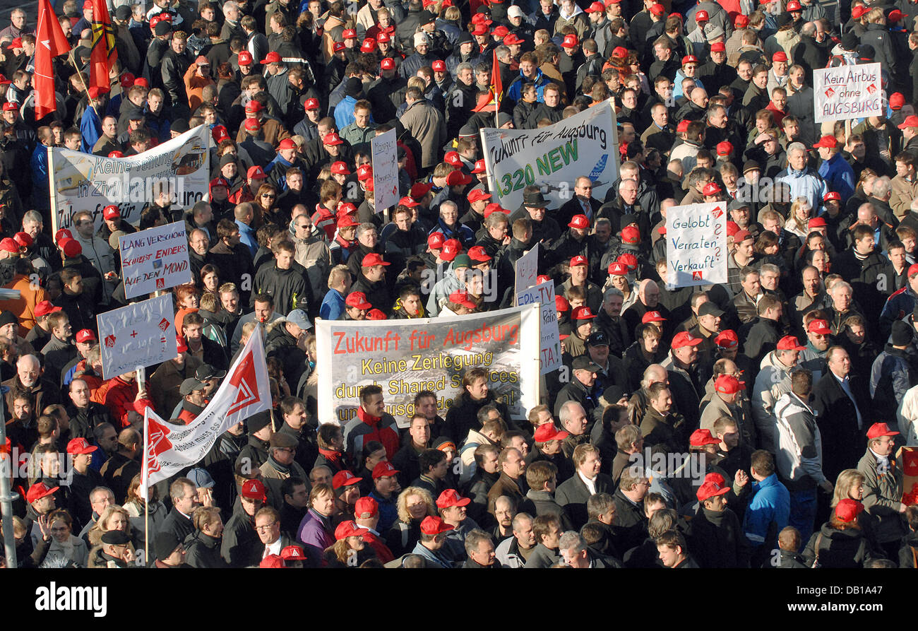 Employees of EADS (European Aeronautic Defence and Space Company