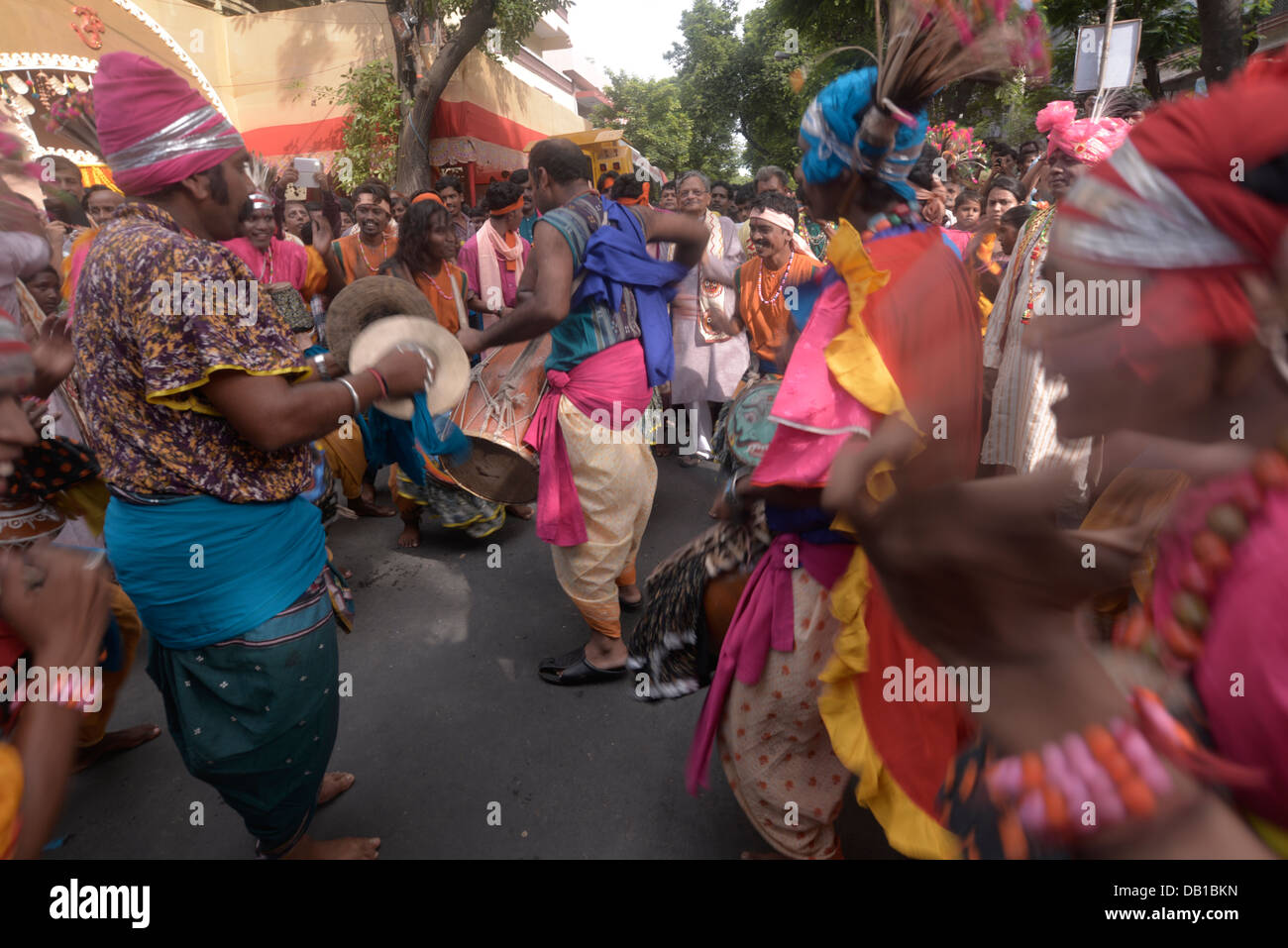 'Cymbals' roaring in streetdance. Stock Photo