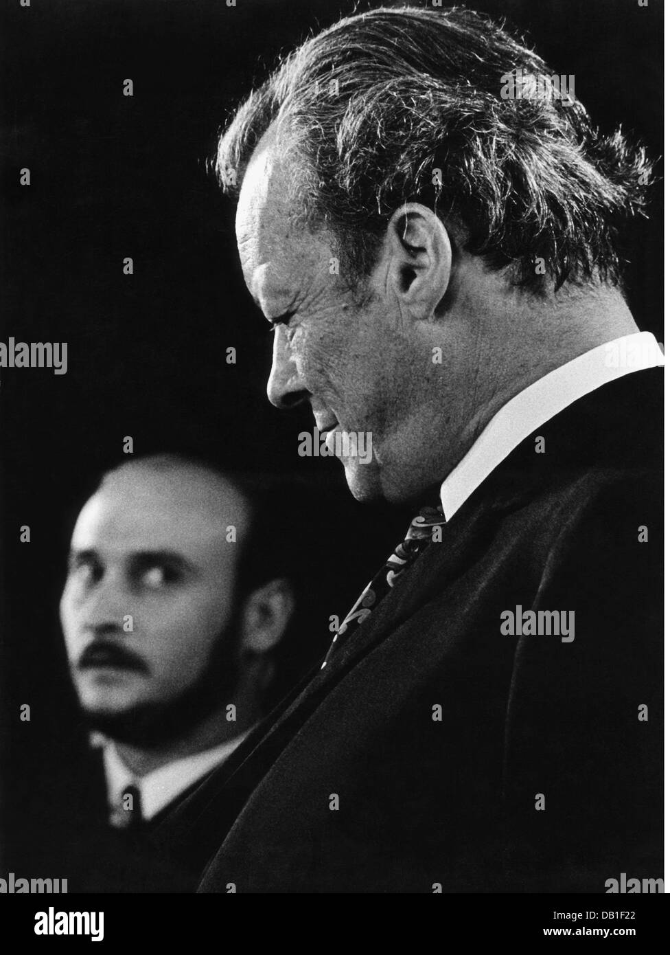 Brandt, Willy, 18.12.1913 - 8. 10.1992, German politician (SPD), Federal Chancellor 21.10.1969 - 7.5.1974, half length, circa 1970, Stock Photo