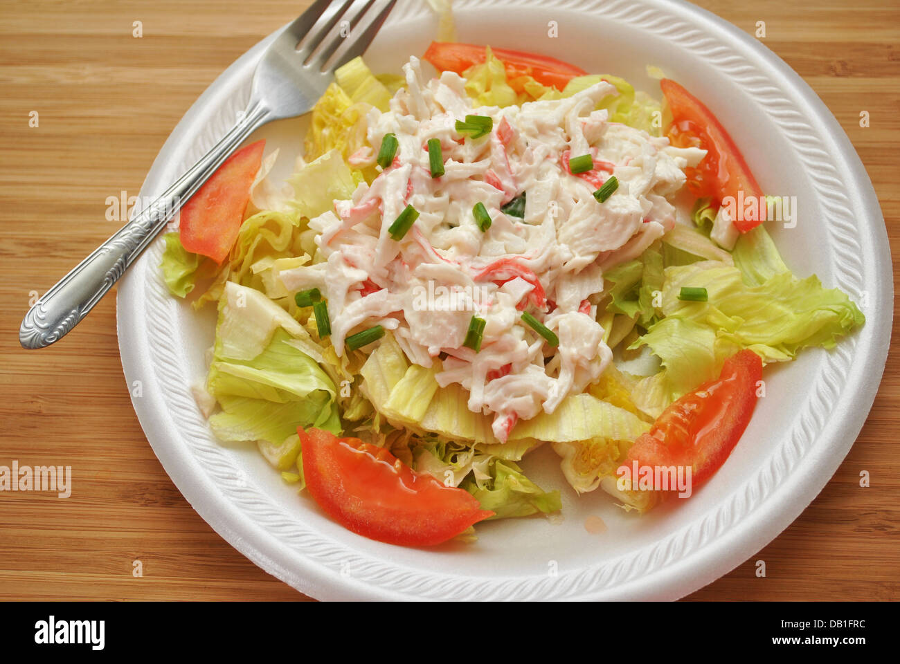Summer Crabmeat Salad Stock Photo Alamy