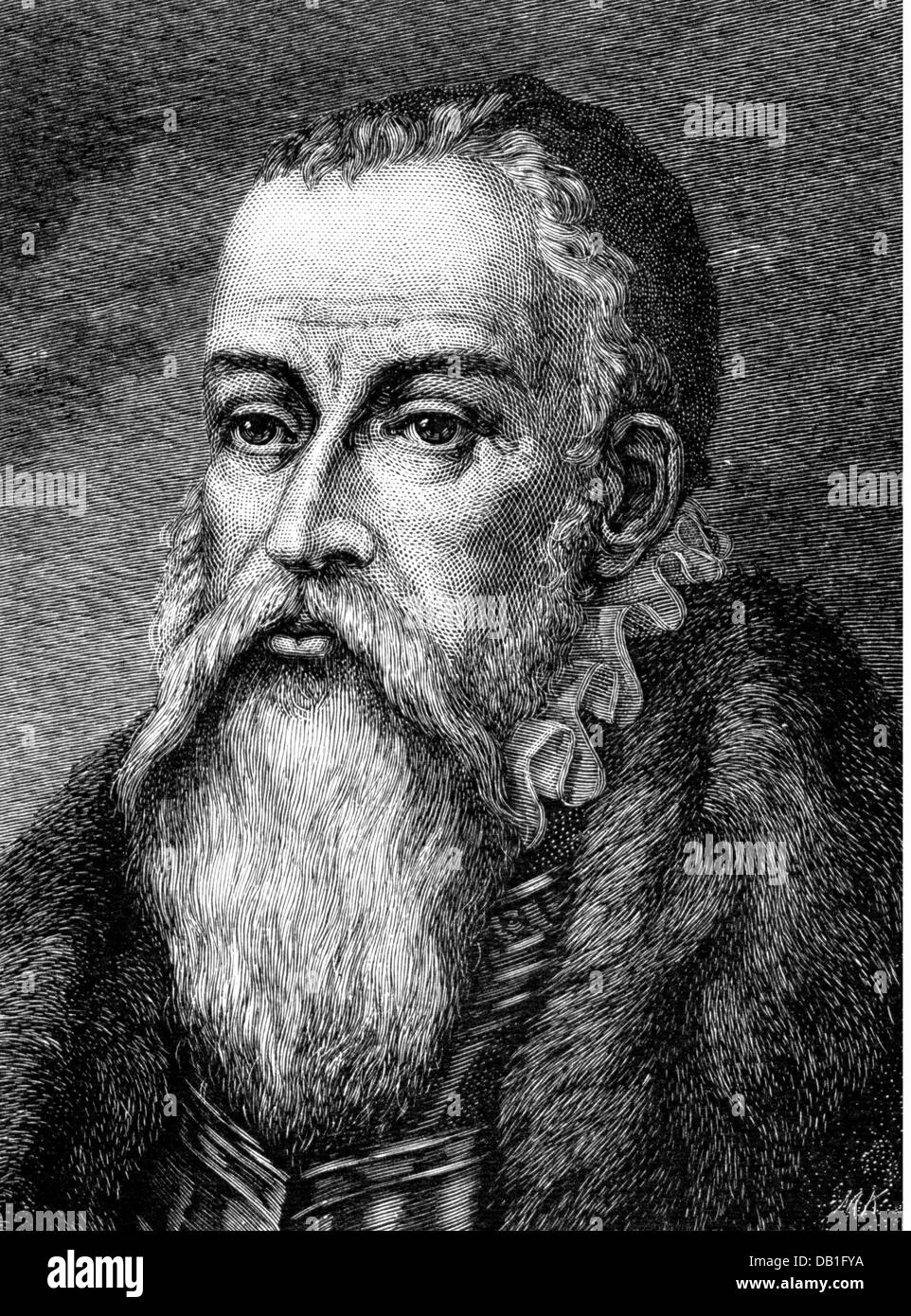 Maurice, 21.3.1521 - 11.7.1553, Prince-Elector of Saxony 18.8.1547 - 11.7.1553, portrait, after copper engraving, wood engraving, 19th century, Artist's Copyright has not to be cleared Stock Photo