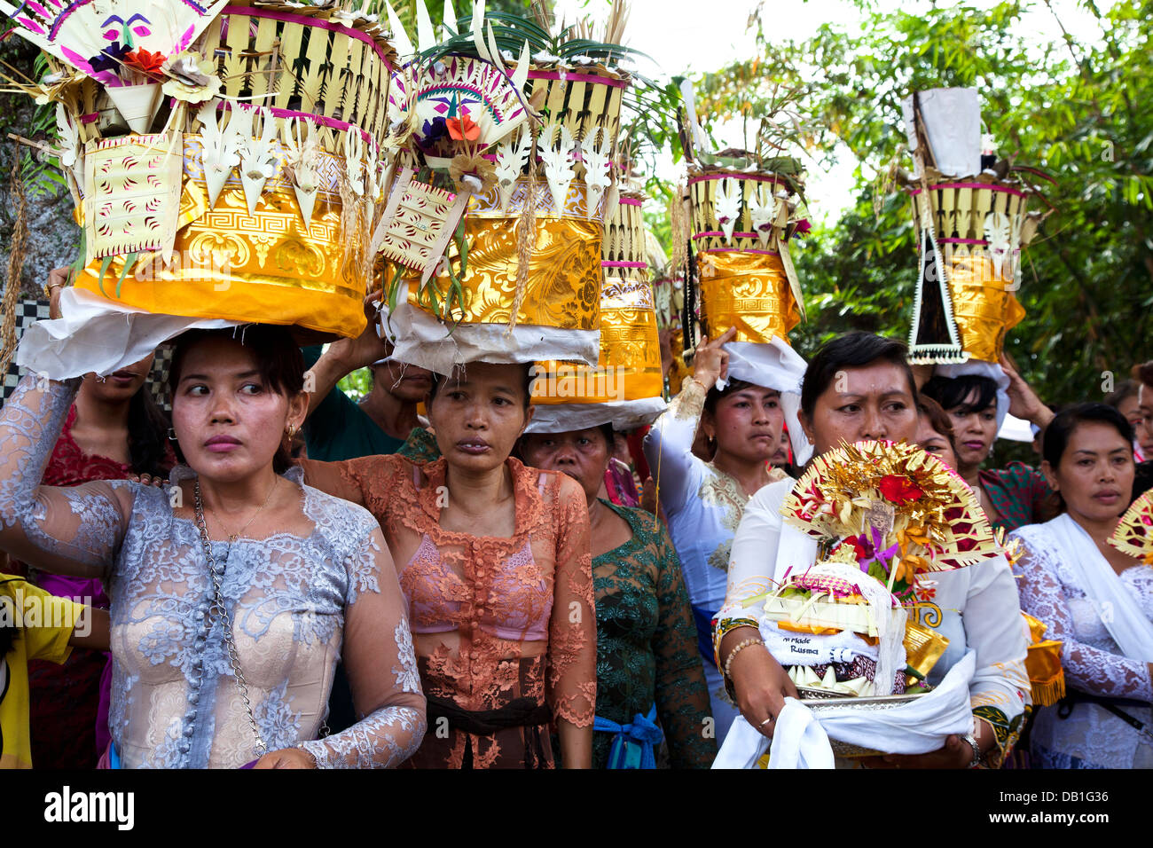 Cremation procession on the way to cremation grounds Stock Photo