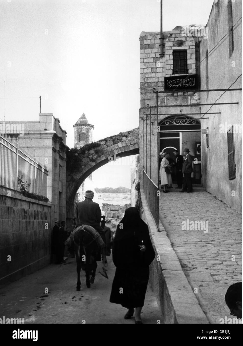 Streets of jerusalem Black and White Stock Photos & Images - Alamy