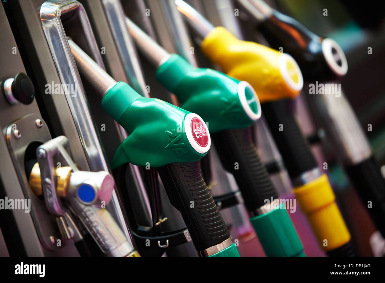 petrol pumps Stock Photo