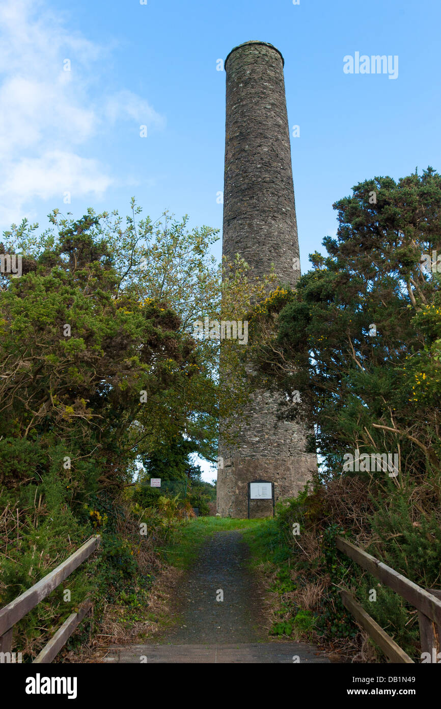 A reconstructed Norman round tower at The Irish National Heritage Park