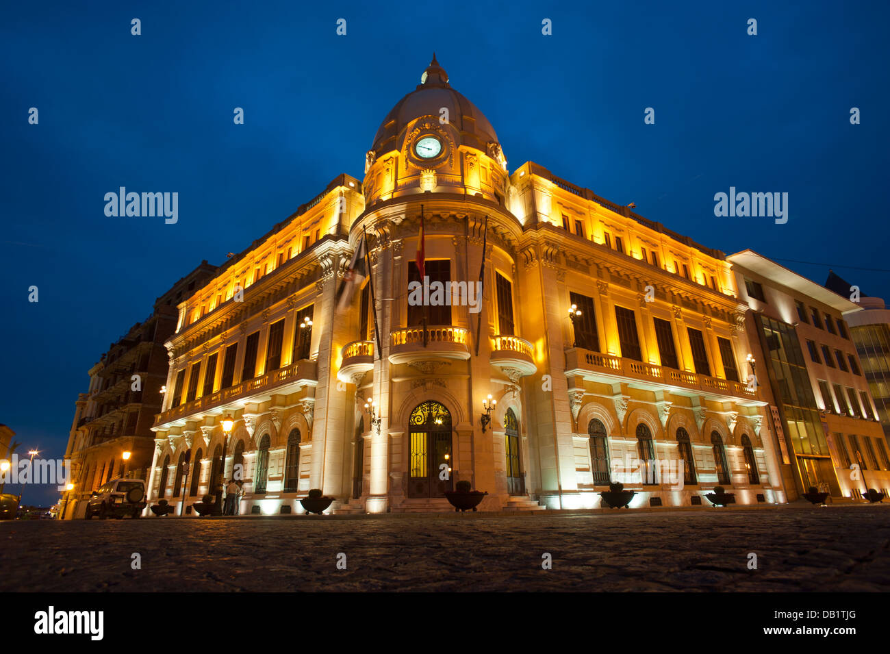 Palacio de la Asamblea ( Town Hall ) Ceuta . Spain. Stock Photo