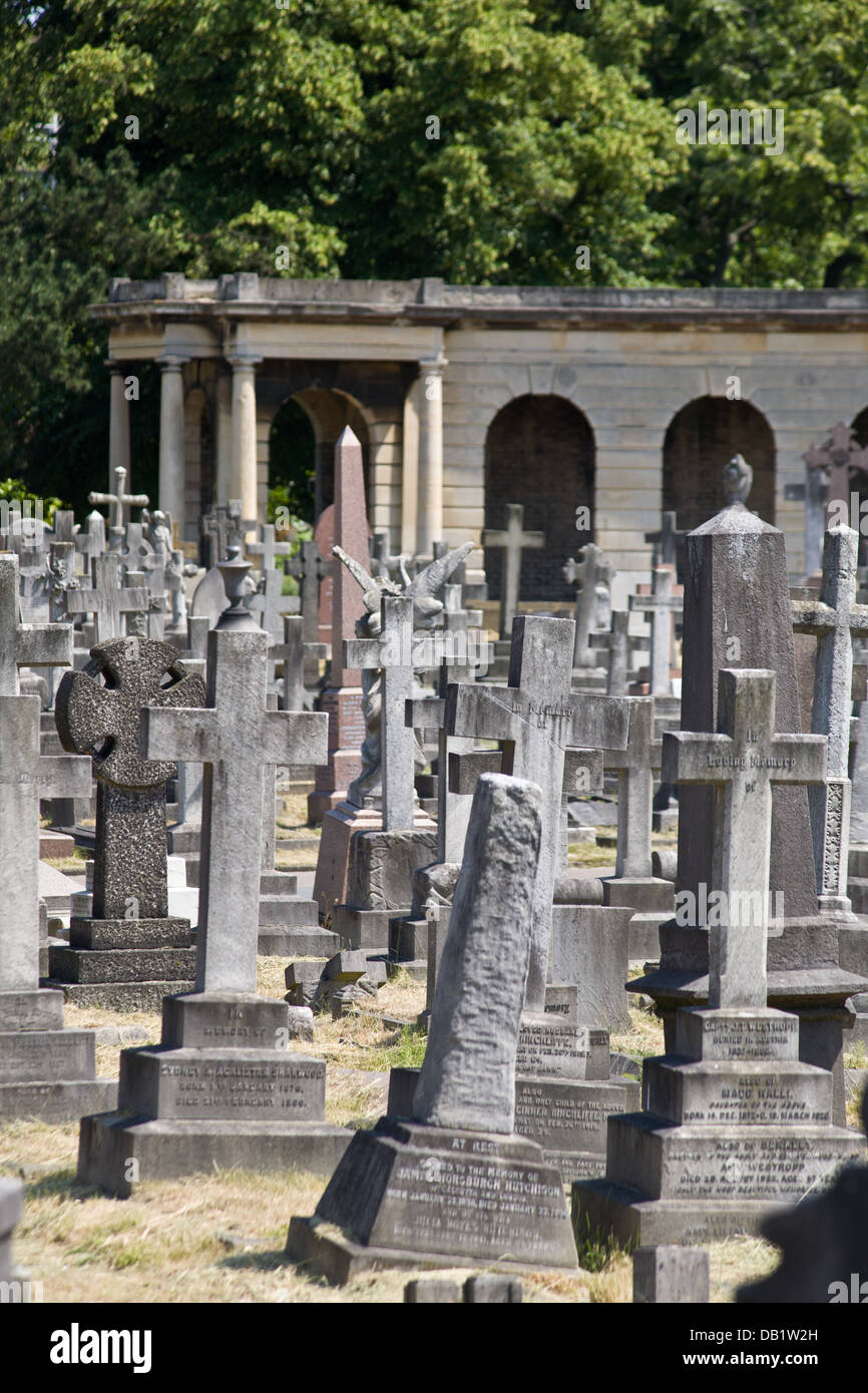 Brompton Cemetery, London, England, UK Stock Photo