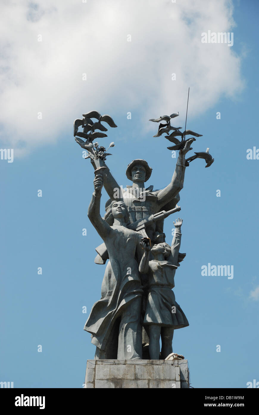 Monument in Nha Trang celebrating the 20th anniversary of the liberation of Kanh Hoa Province at the end of the Vietnam War. Stock Photo