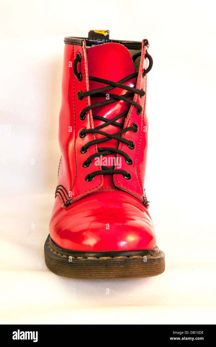 Red doc martens hi-res stock photography and images - Alamy
