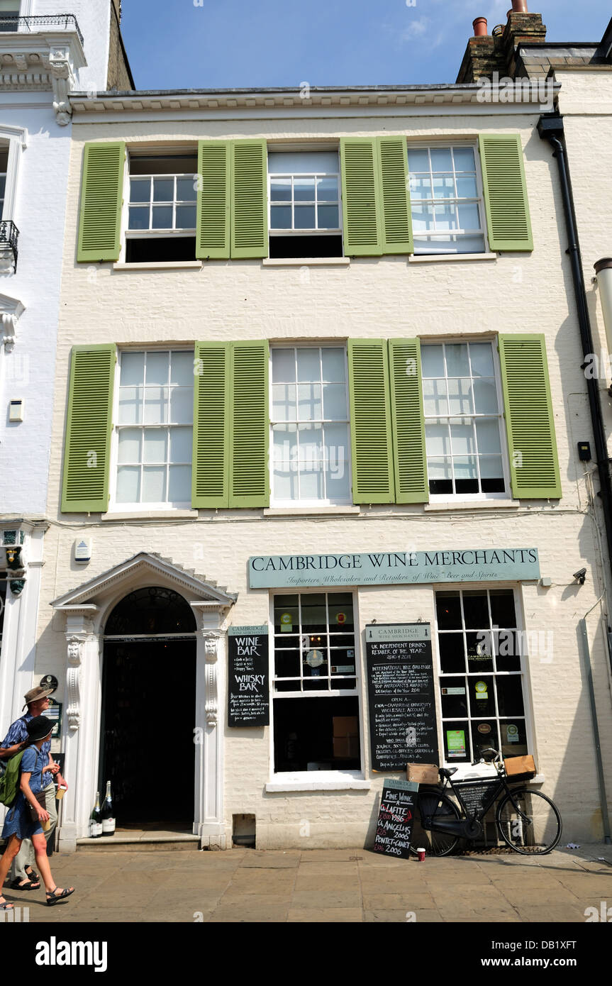 Cambridge Wine Merchants ,Trinity Street.England Stock Photo Alamy