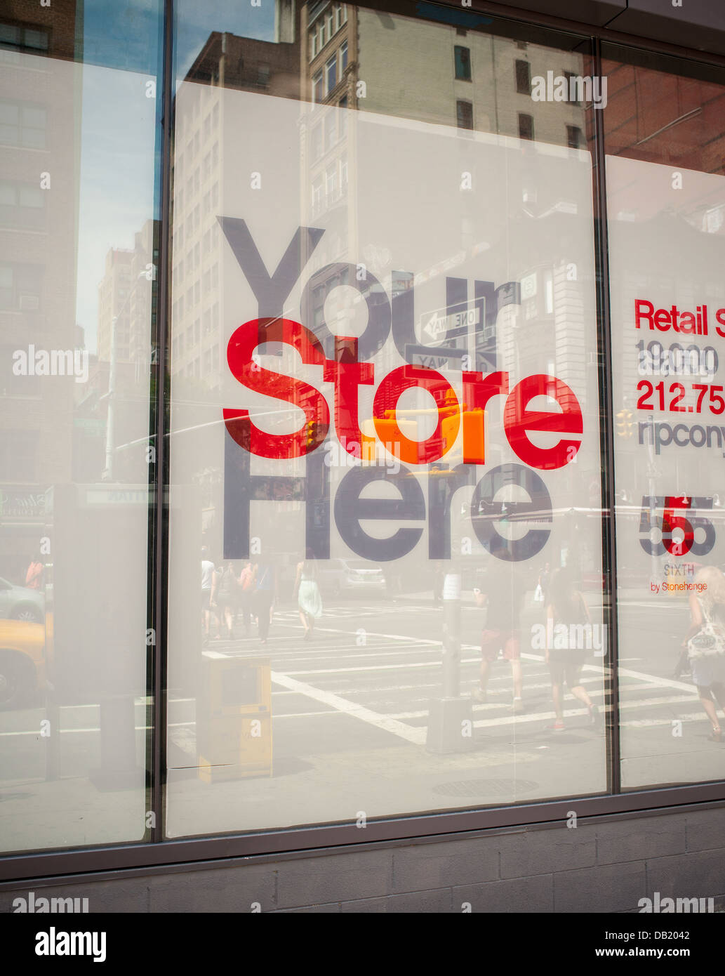 Retail space available in the Chelsea neighborhood in New York seen on Sunday, July 21, 2013