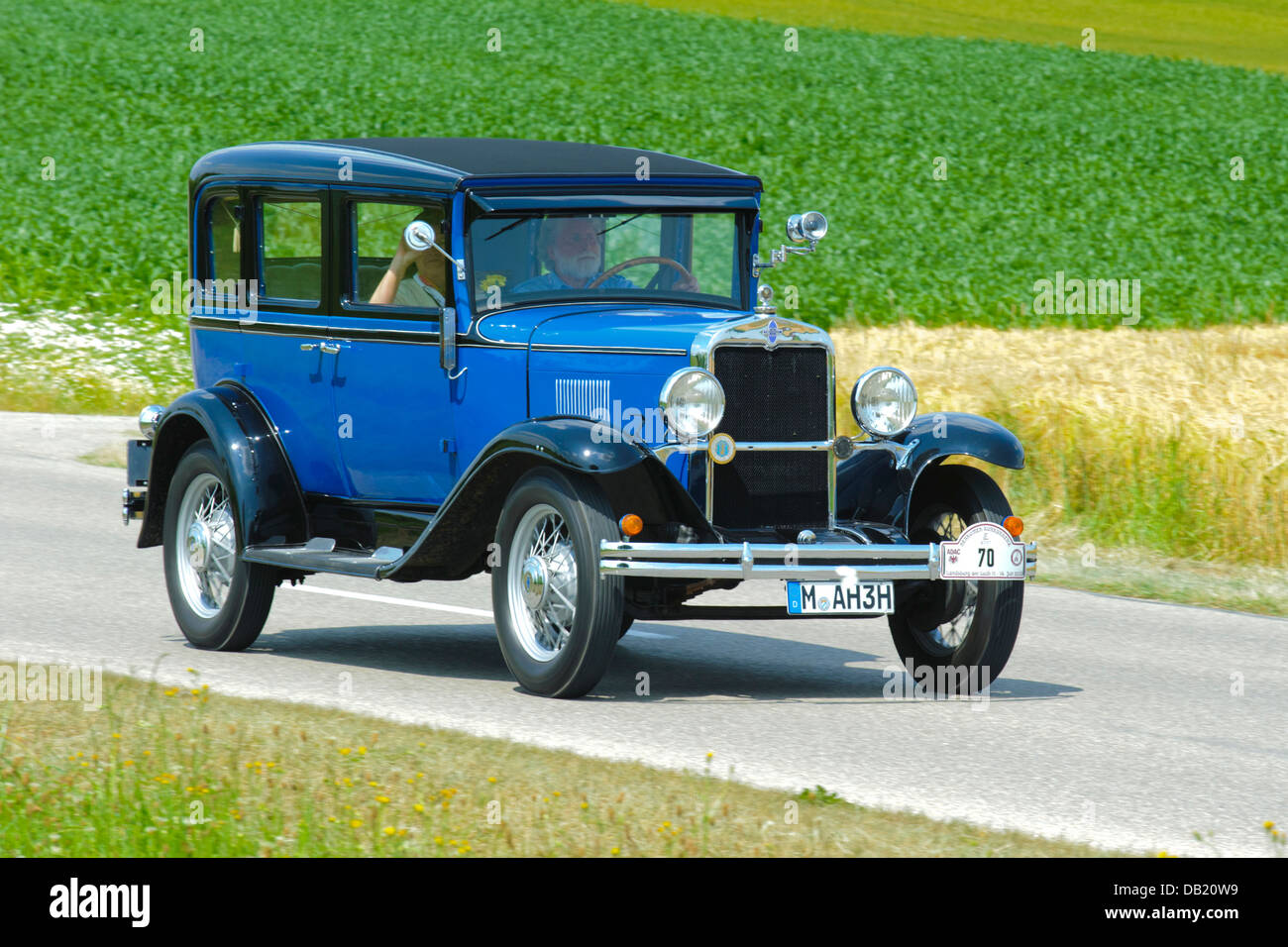 Chevrolet Sedan AD Universal, built at year 1930, photo taken on July 13, 2013 in Landsberg, Germany Stock Photo