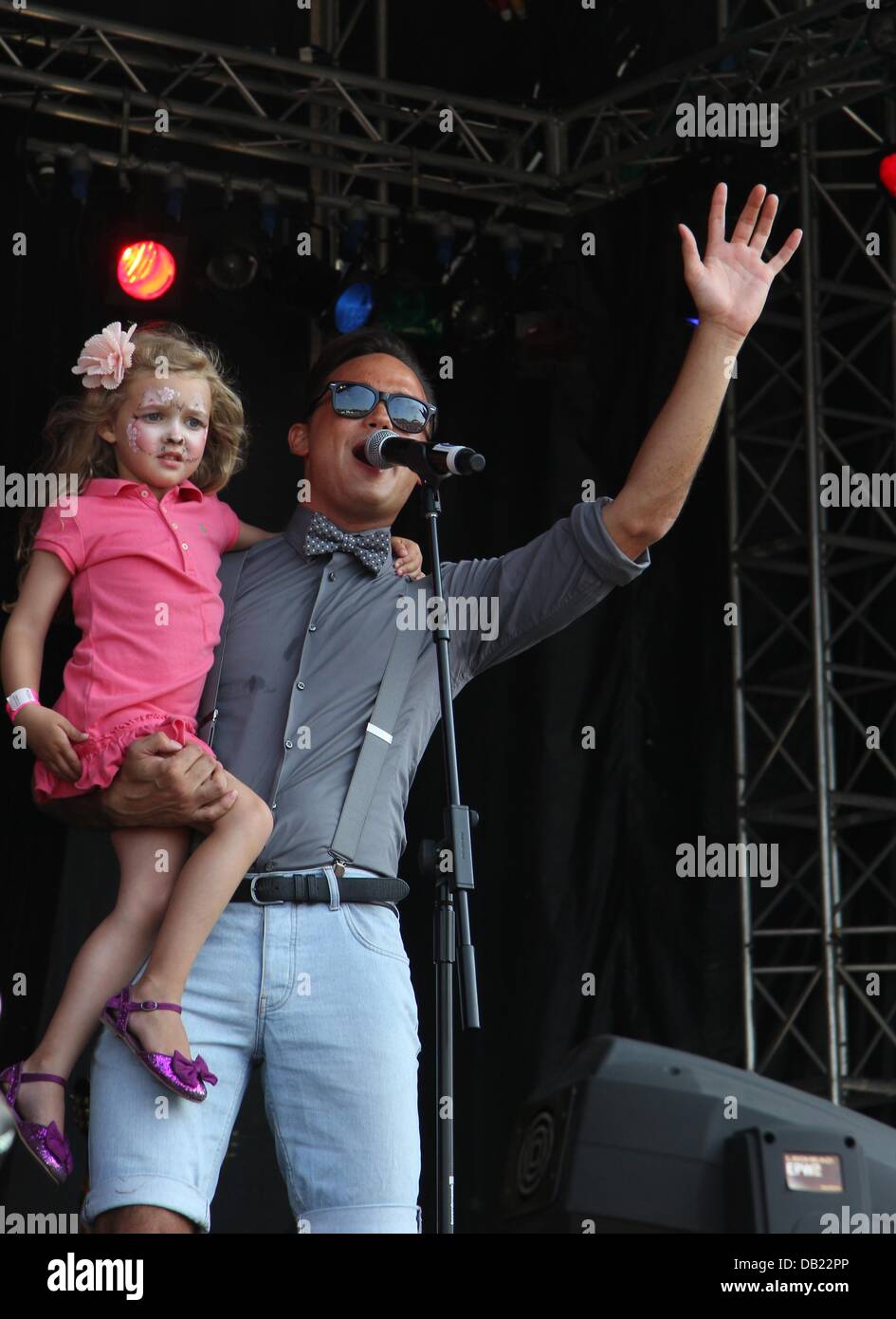 Kings Hill, West Malling, Kent Uk ,21st july 2013. Gareth Gates and his