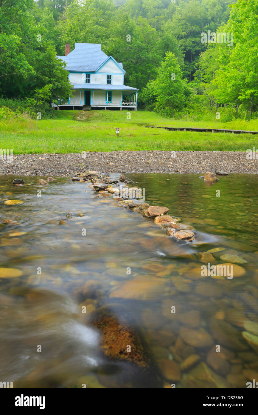 Caldwell house in cataloochee valley hires stock photography and