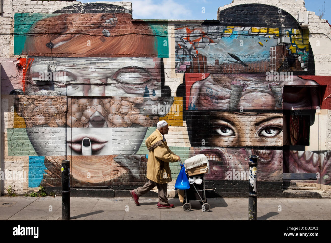 Graffiti, Brick Lane, London, England Stock Photo