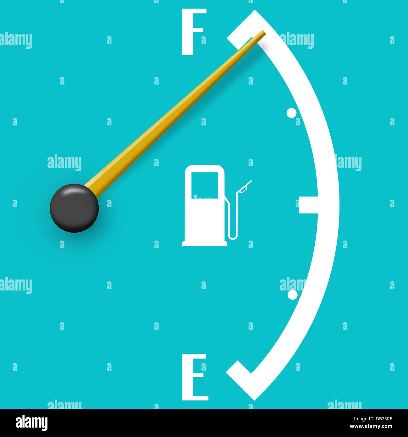 High fuel sign isolated on a pale blue background Stock Photo - Alamy