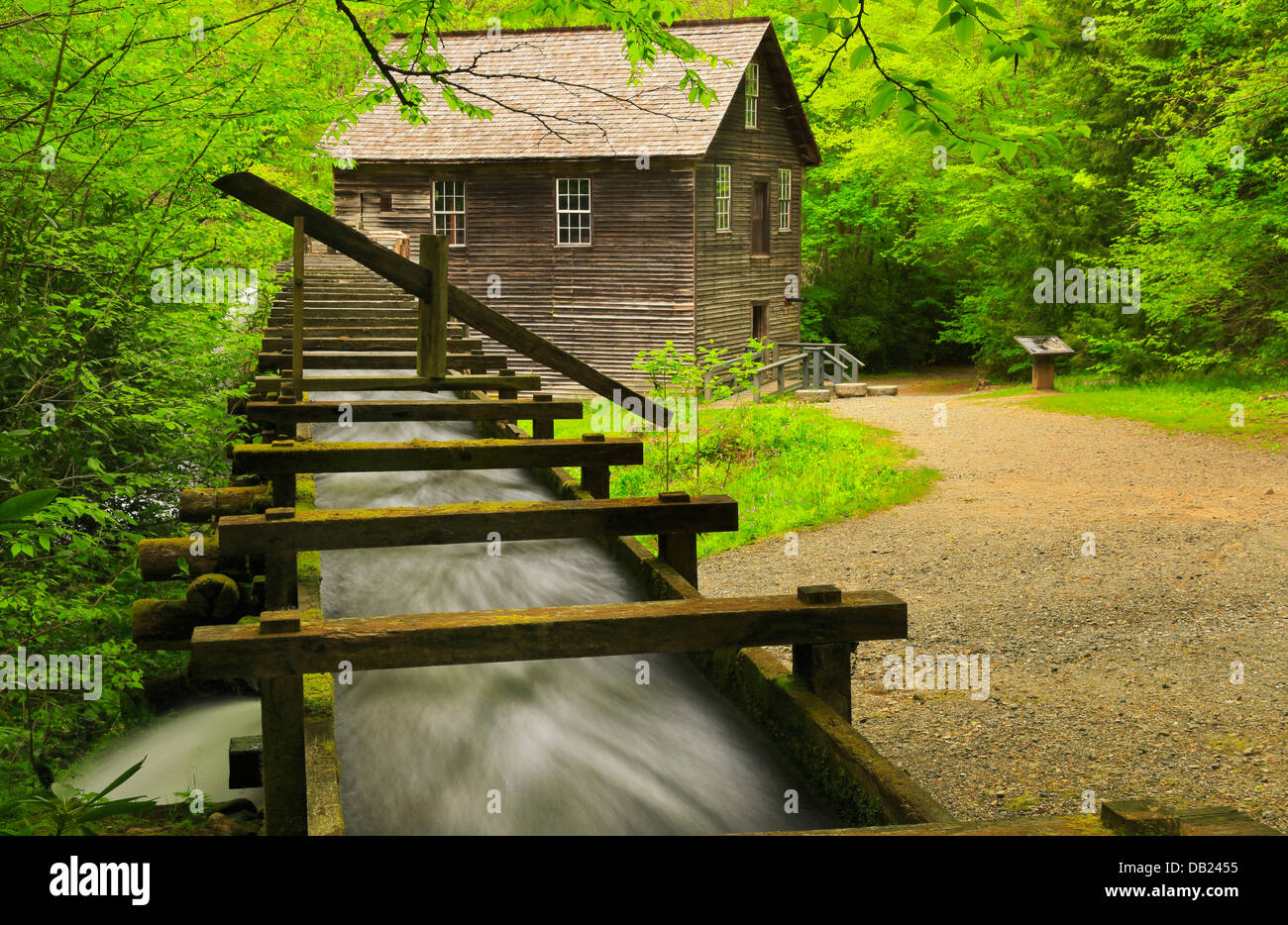 Mill Race, Mingus Mill, Great Smoky Mountains National Park, North