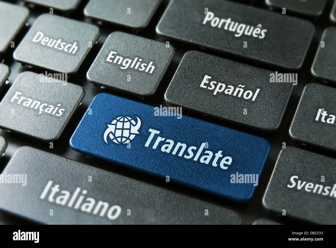 Online translation service concept Stock Photo Alamy
