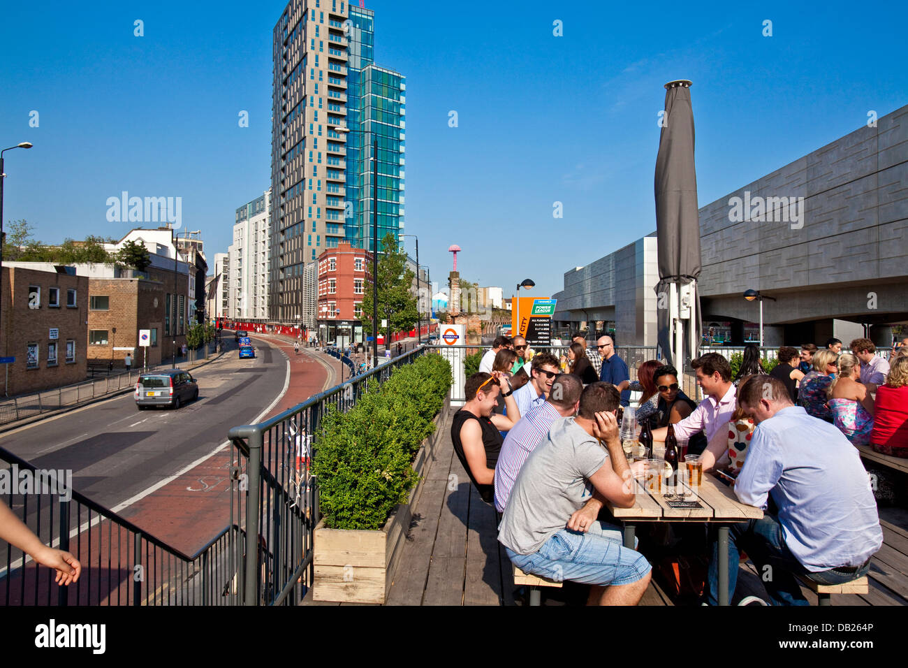 Boxpark, Shoreditch, London, England Stock Photo Alamy