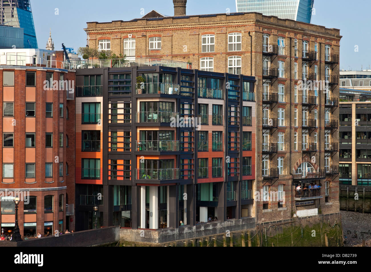Riverside Apartments, London, England Stock Photo Alamy