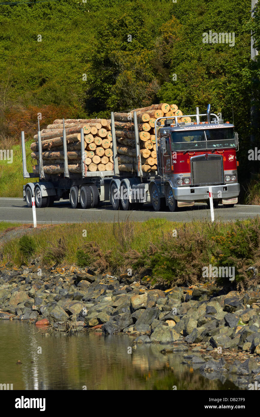 Logging Truck Carrying Logs High Resolution Stock Photography and Images -  Alamy